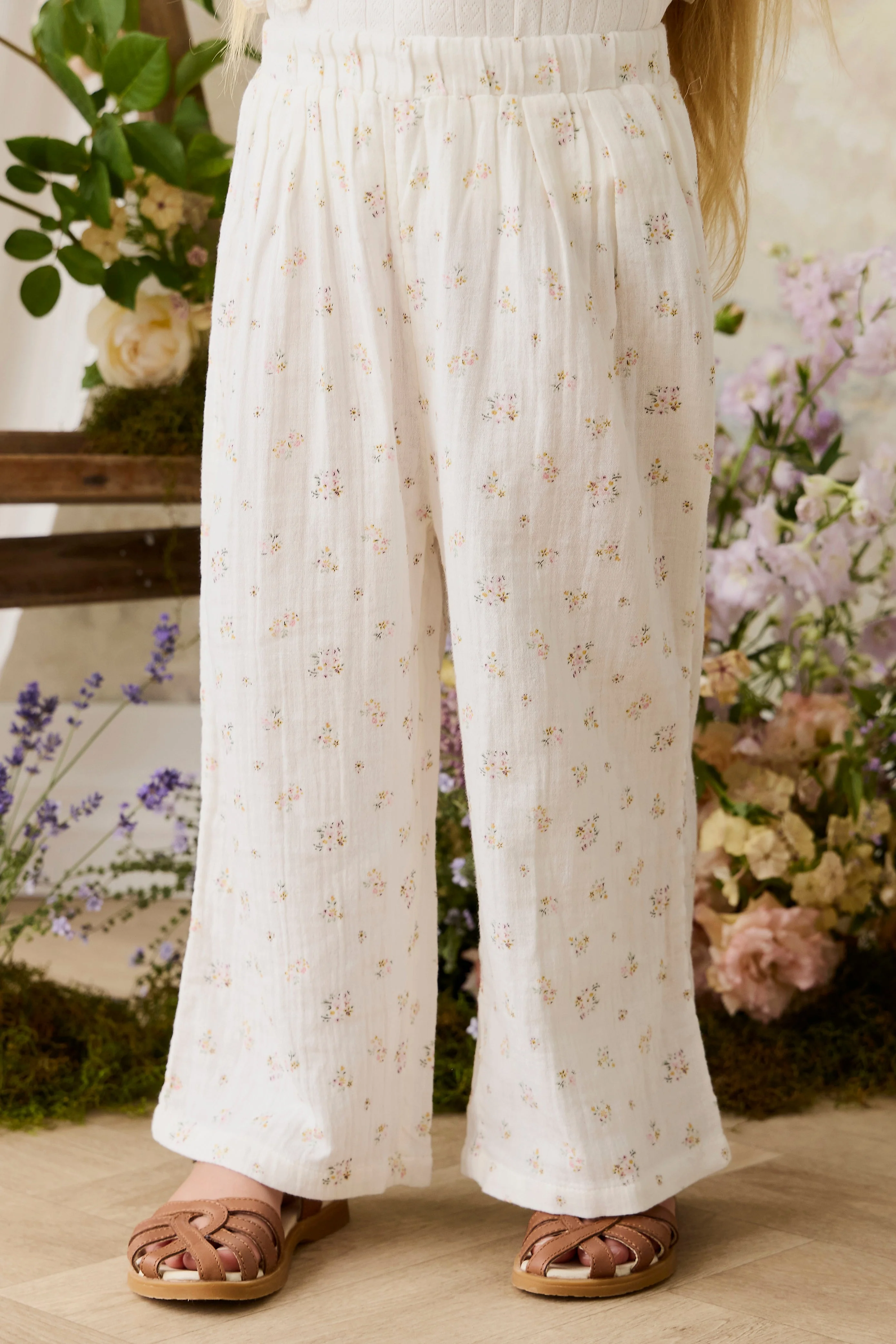 Organic Cotton Muslin Odette Pant - Ayla Whisper - Image 3