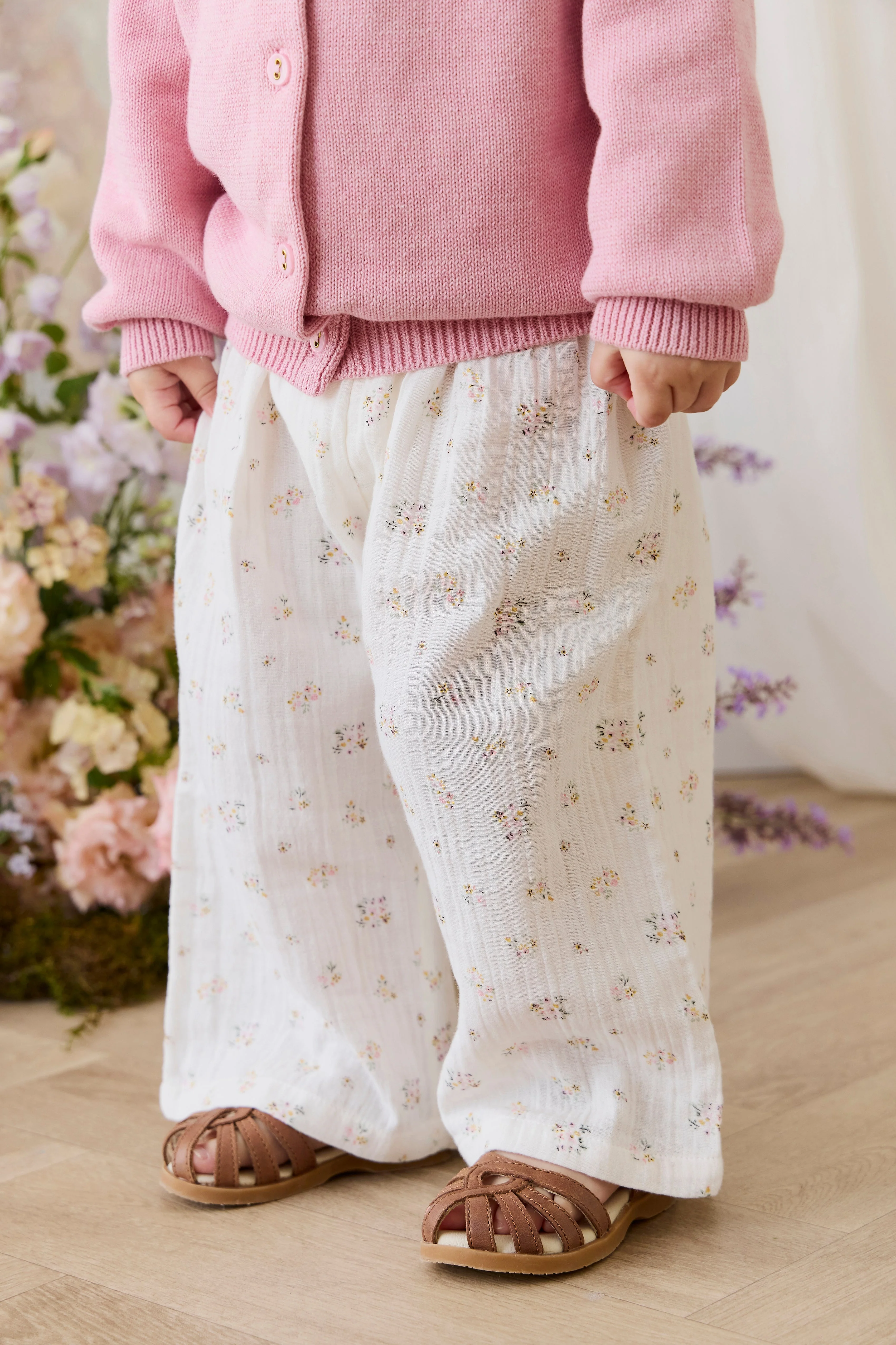 Organic Cotton Muslin Odette Pant - Ayla Whisper - Image 4