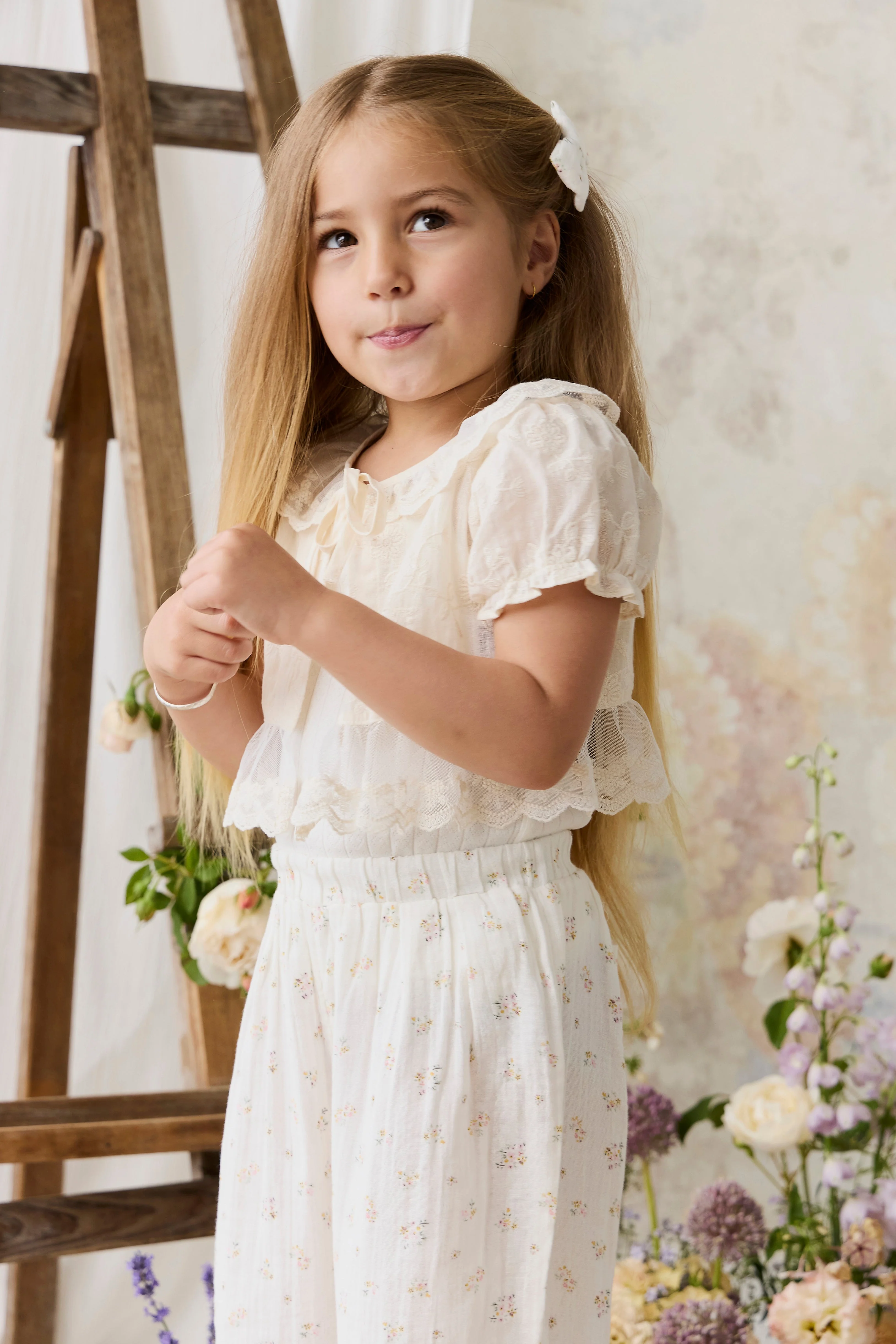 Organic Cotton Muslin Odette Pant - Ayla Whisper - Image 5