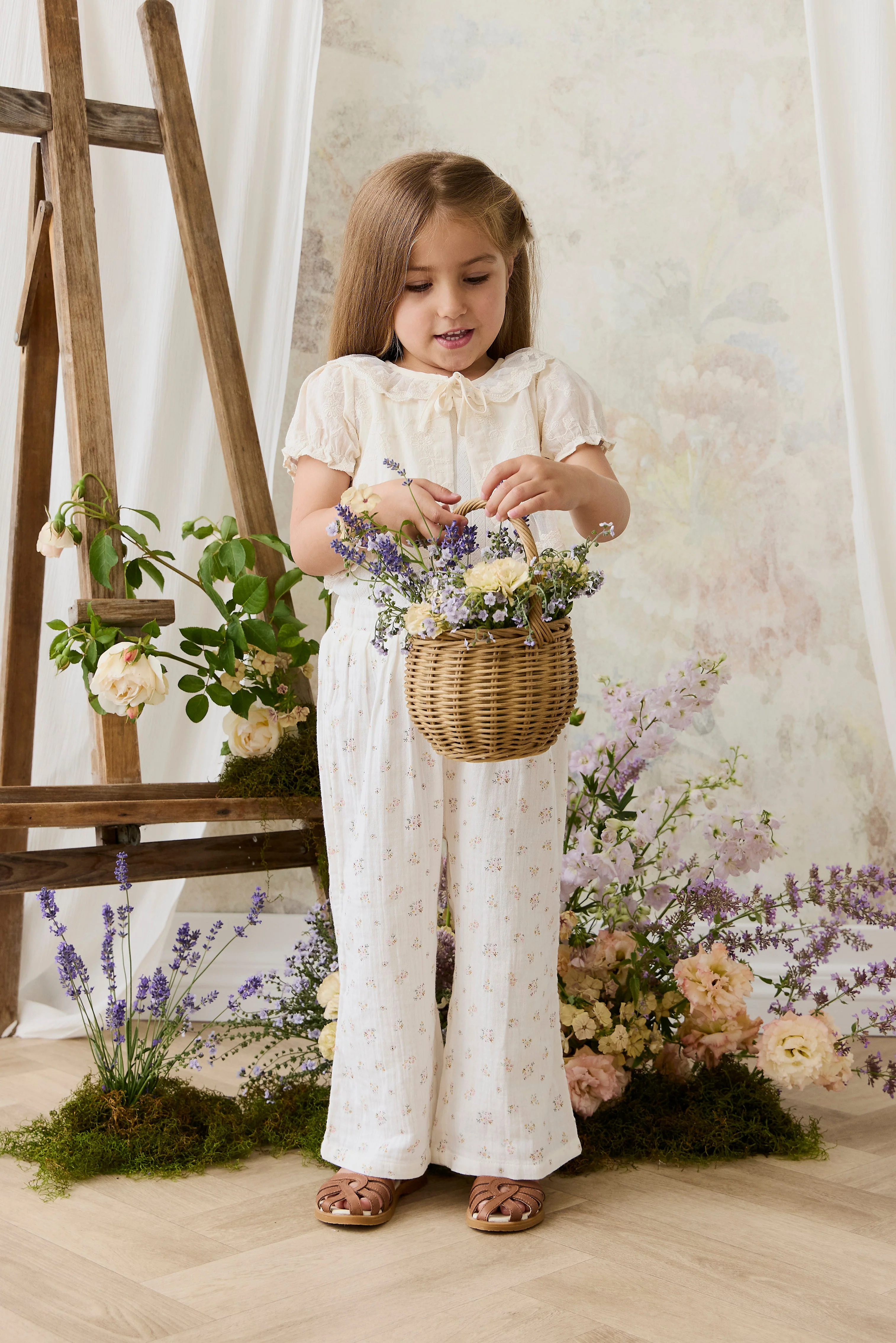 Organic Cotton Muslin Odette Pant - Ayla Whisper - Image 9