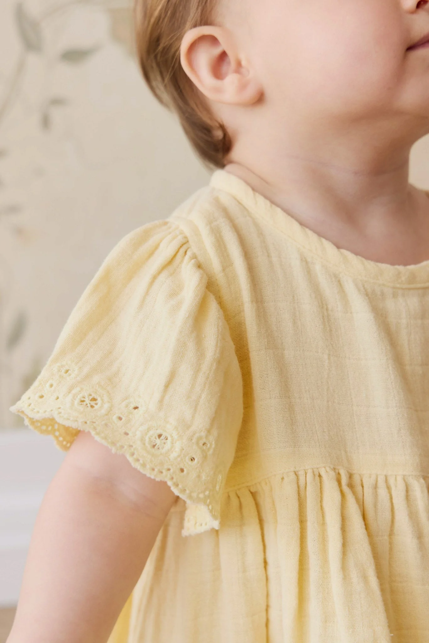 Organic Cotton Muslin Phillipa Dress - Sunshine - Image 3