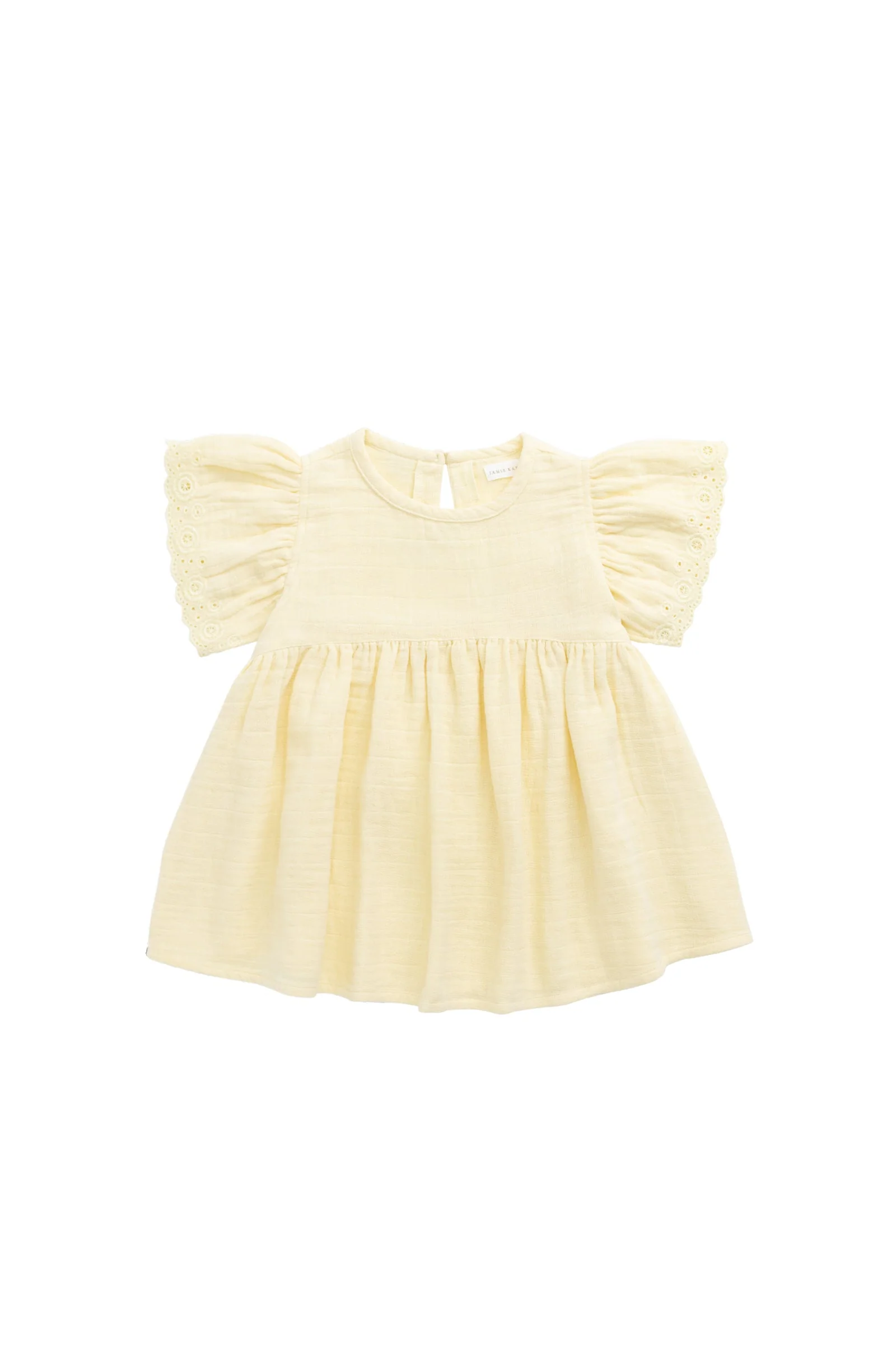 Organic Cotton Muslin Phillipa Dress - Sunshine - Image 5