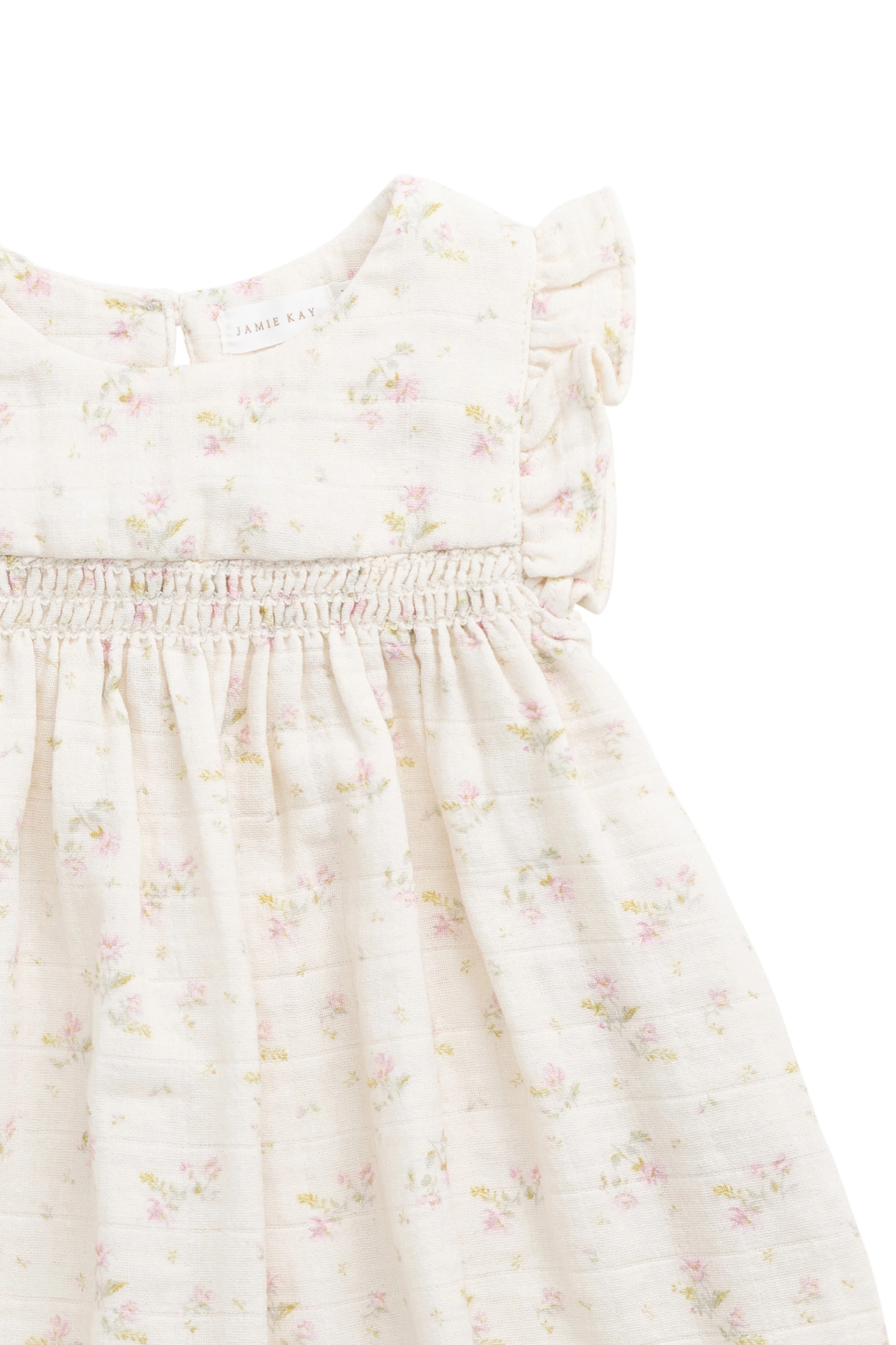 Organic Cotton Muslin Tiana Dress - Emelia Pink - Image 2