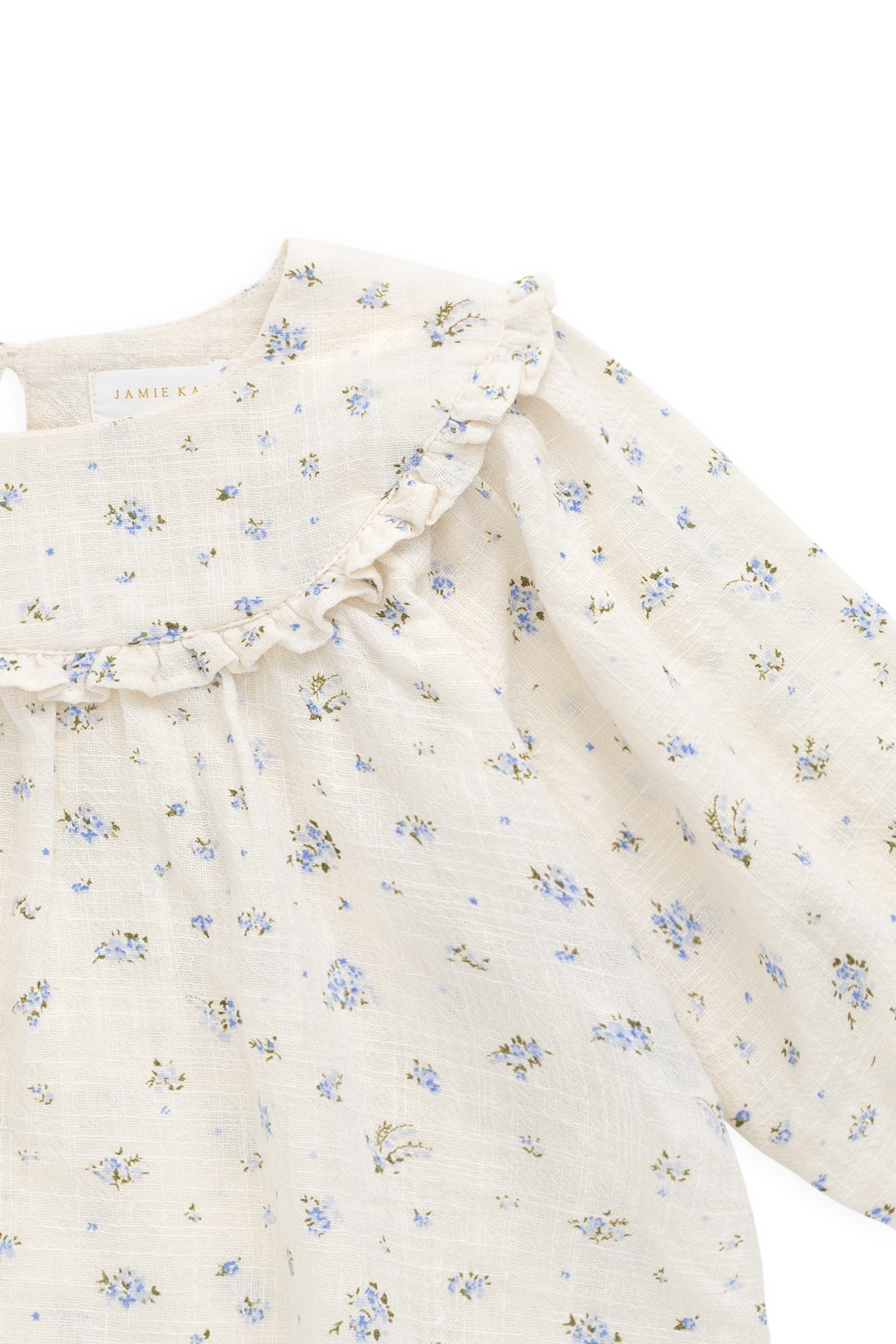 Organic Cotton Nathalie Blouse - Juniper Fields Blue - Image 20