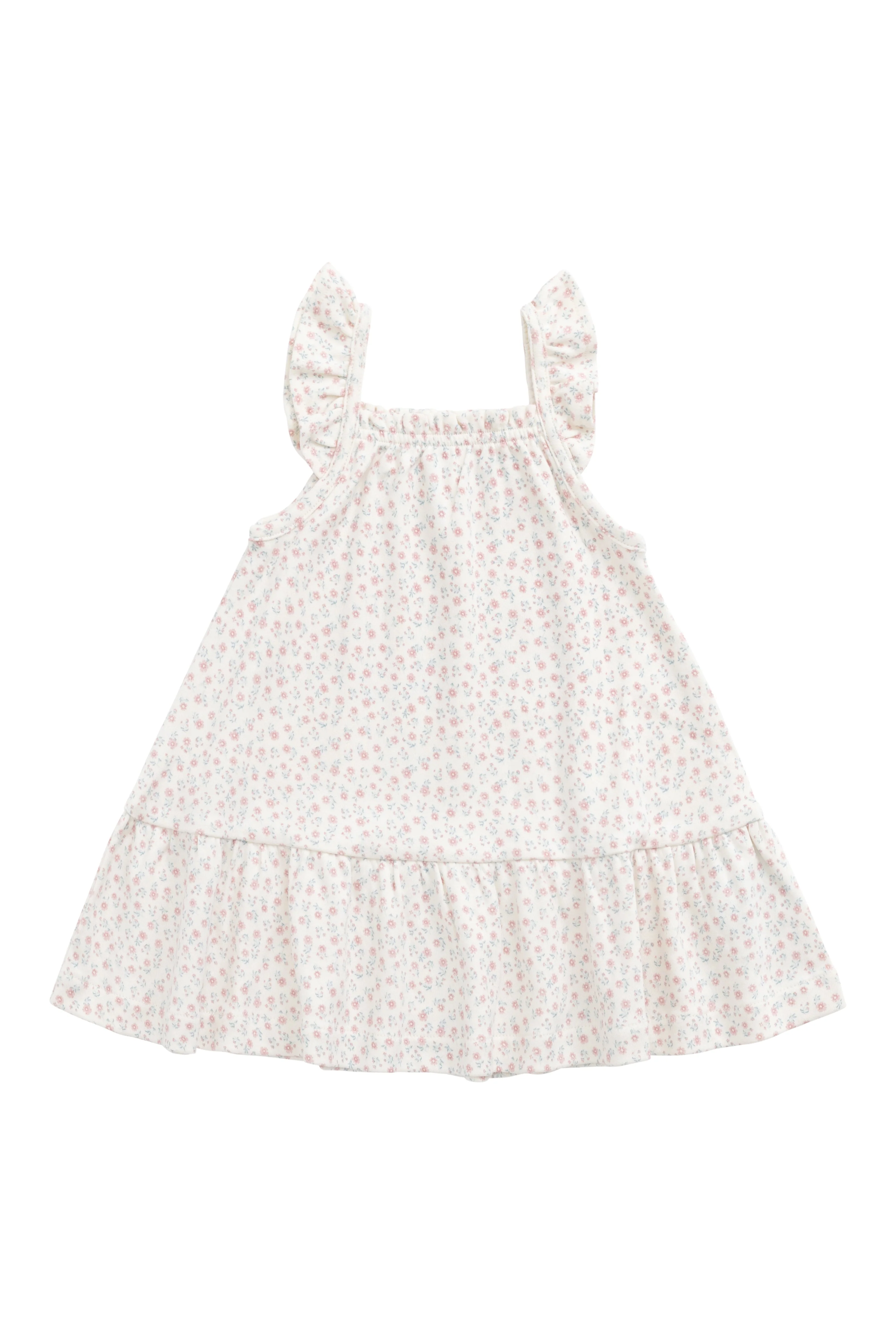 Organic Cotton Nelly Dress - Posy Garden Pink - Image 2
