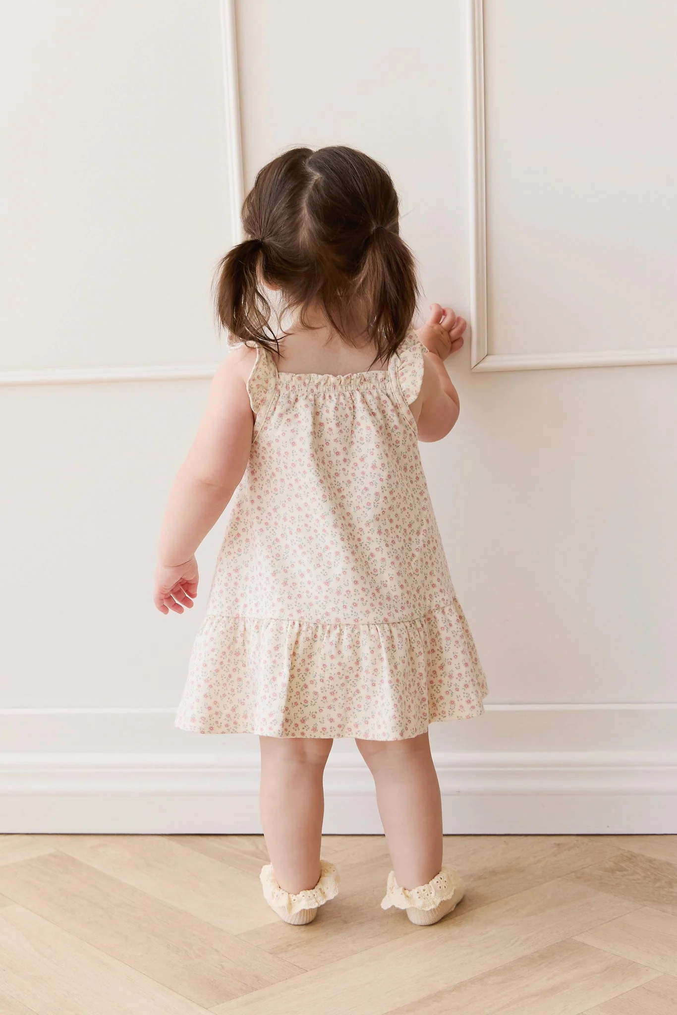 Organic Cotton Nelly Dress - Posy Garden Pink - Image 4