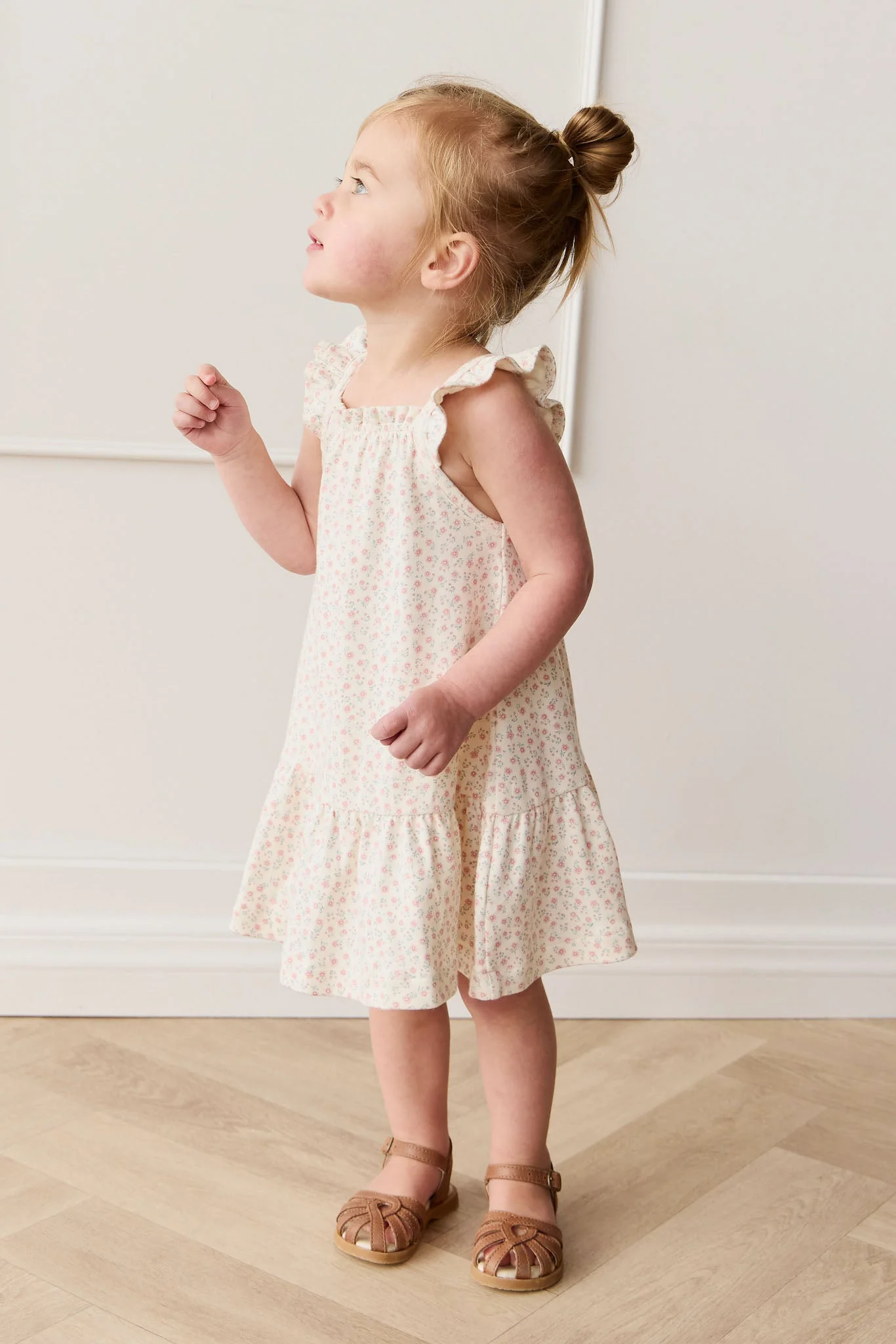 Organic Cotton Nelly Dress - Posy Garden Pink - Image 5