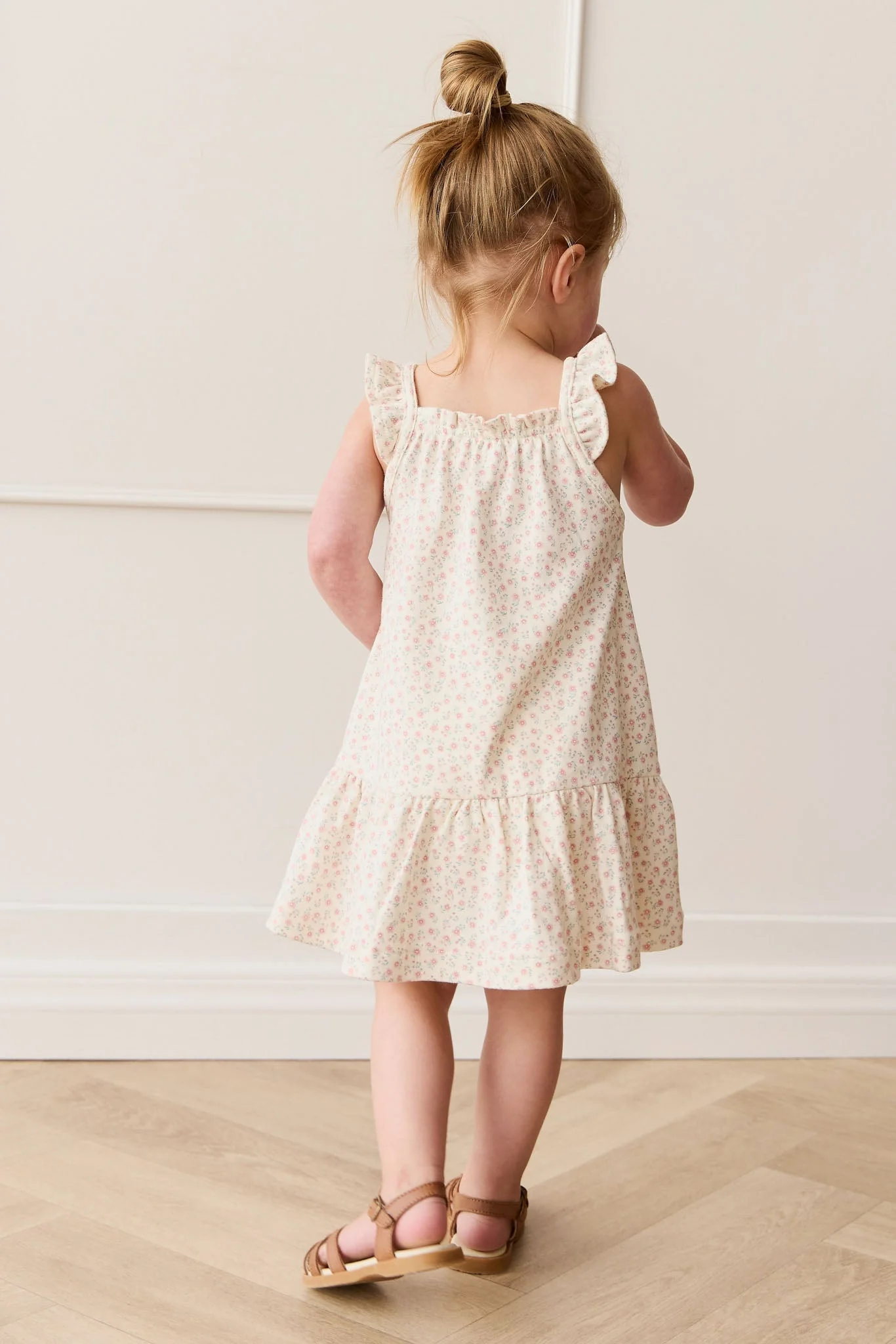 Organic Cotton Nelly Dress - Posy Garden Pink - Image 6