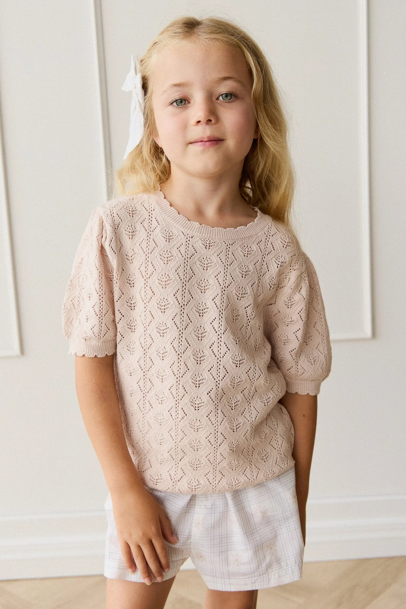 Organic Cotton Neve Short - Marguerite Egret - Image 3