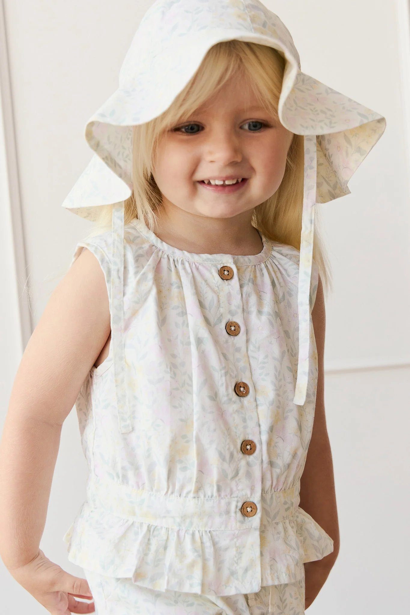 Organic Cotton Noelle Hat - Daphne Egret - Image 3