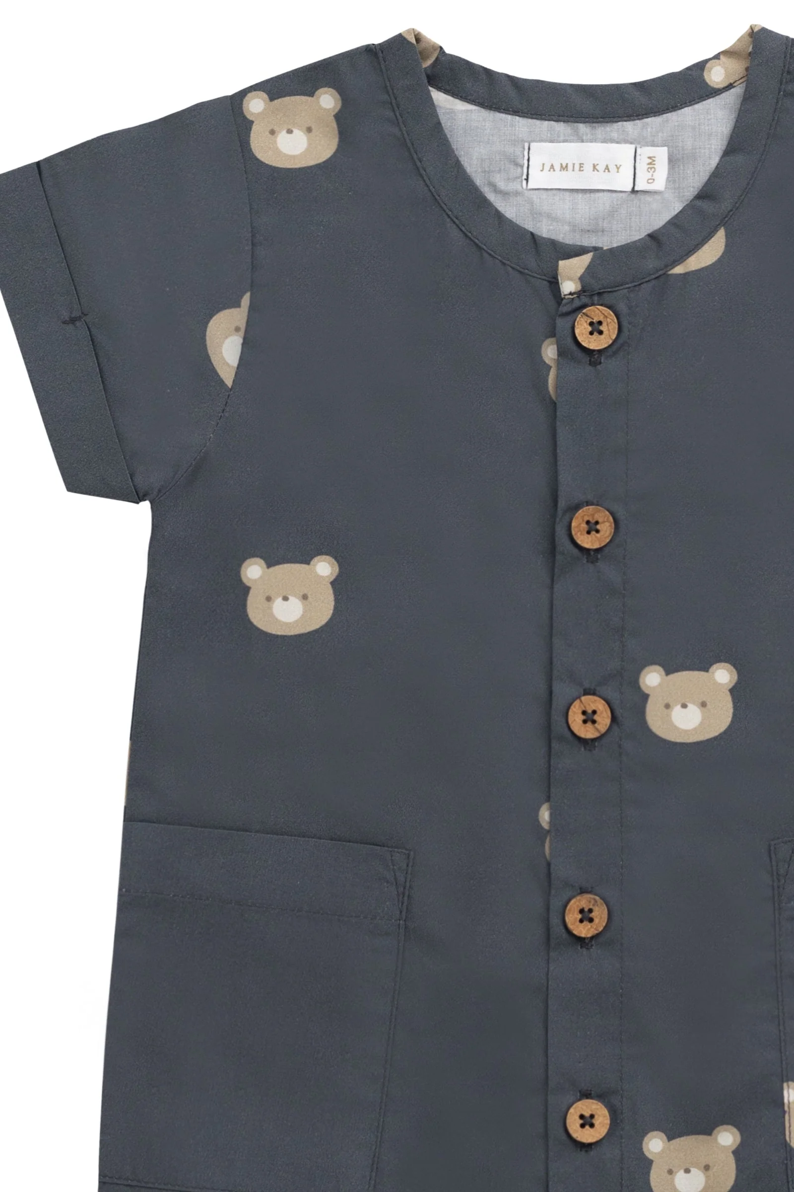 Organic Cotton OG Ryan Onepiece - Bobbie Bears Shadow - Image 2
