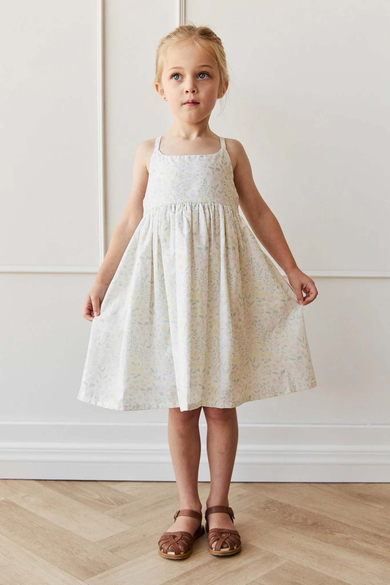 Organic Cotton Pippa Dress - Daphne Egret - Image 3