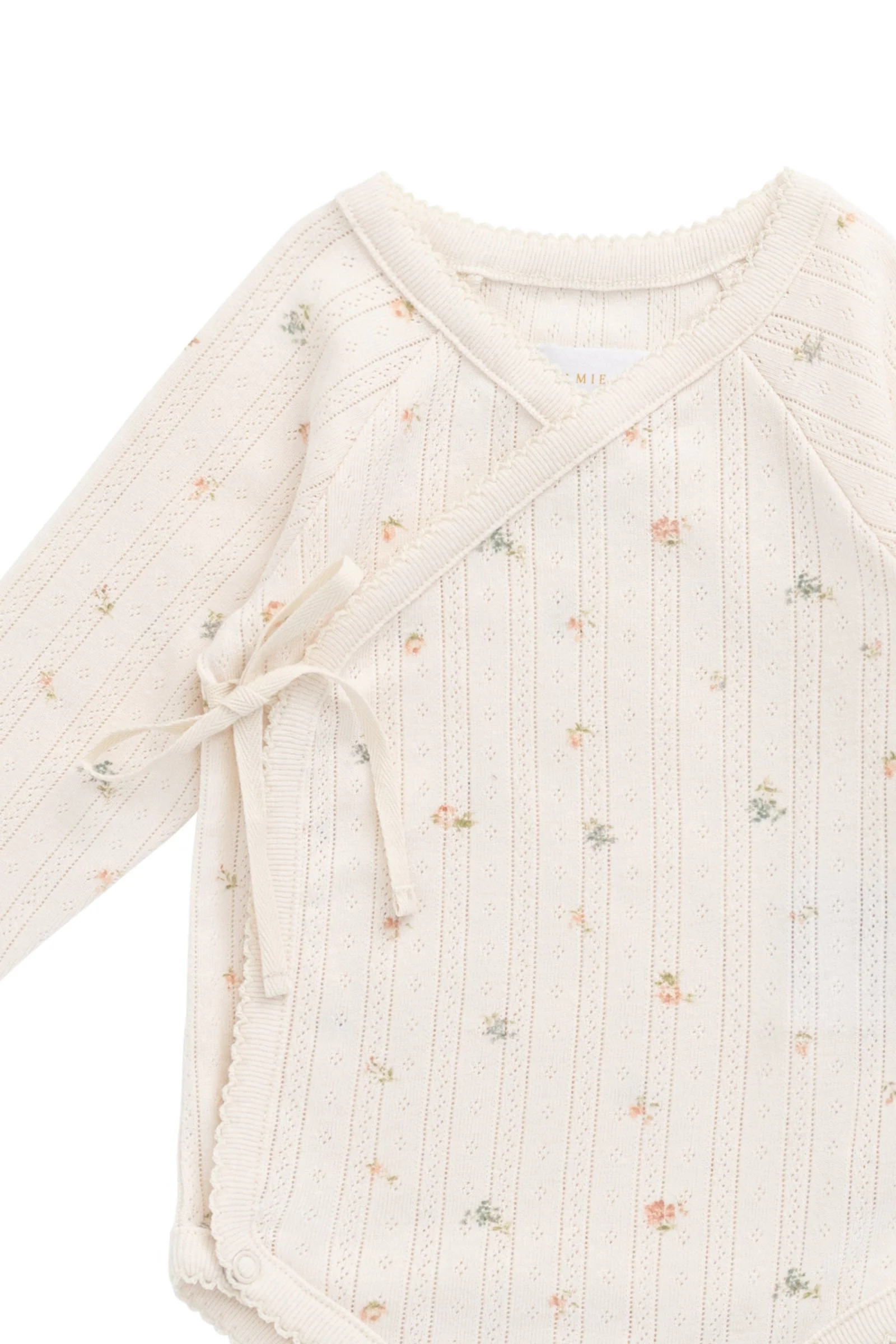 Organic Cotton Pointelle Marina Bodysuit - Sweet Magnolia Simple - Image 3