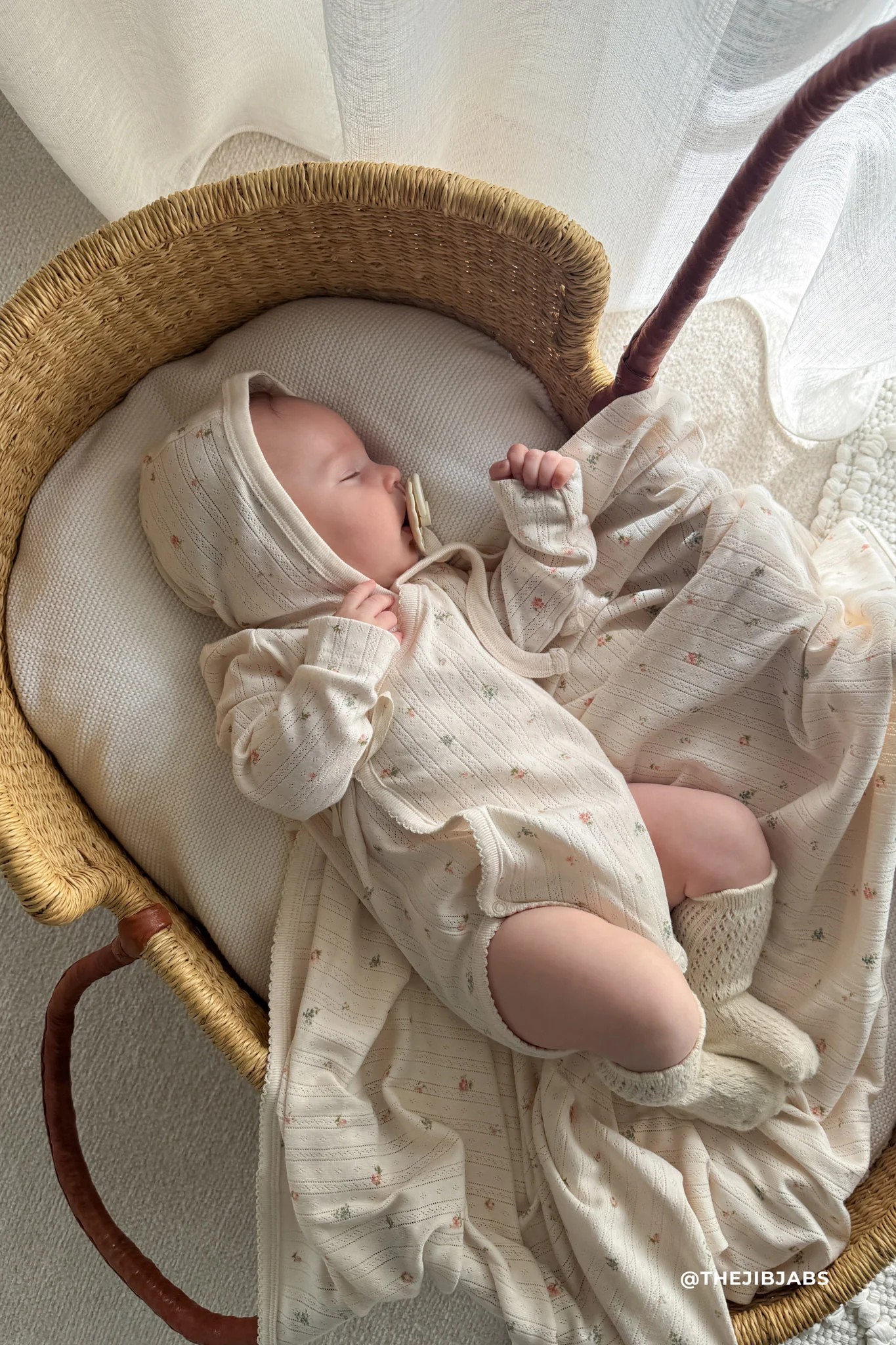 Organic Cotton Pointelle Marina Bodysuit - Sweet Magnolia Simple - Image 6