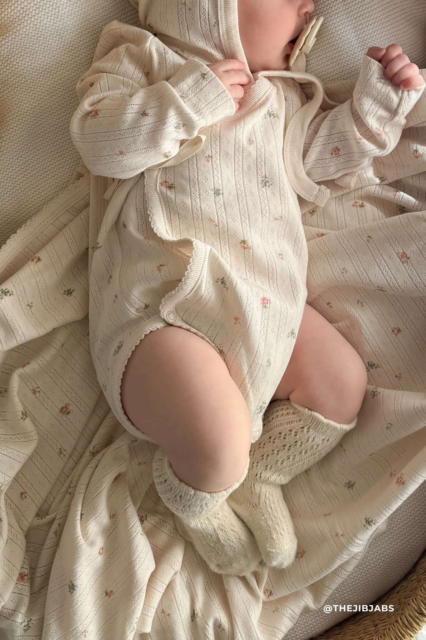Organic Cotton Pointelle Murphy Wrap - Sweet Magnolia Simple - Image 2