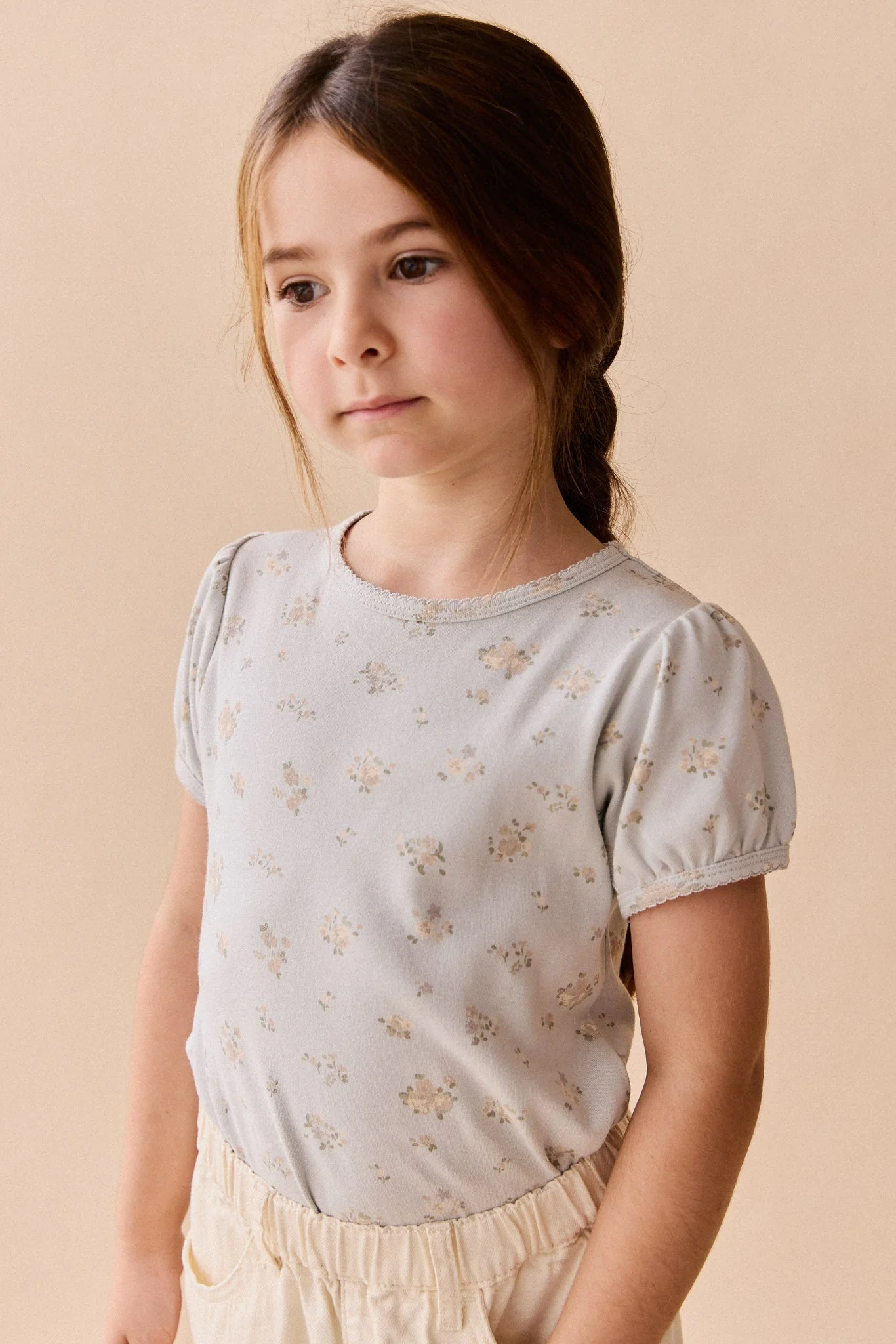 Organic Cotton Prarie Top - Petite Fleur Blue