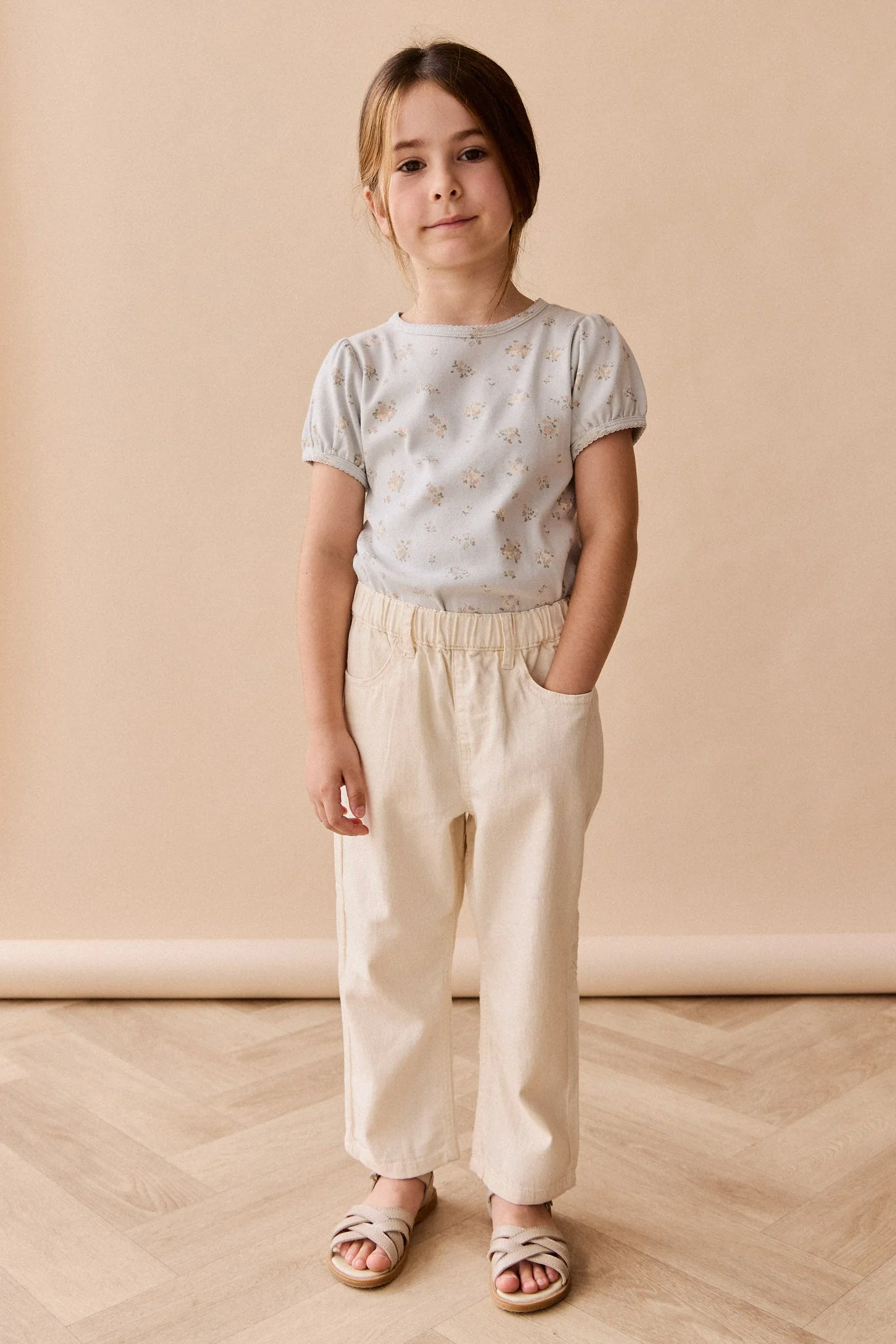 Organic Cotton Prarie Top - Petite Fleur Blue - Image 3