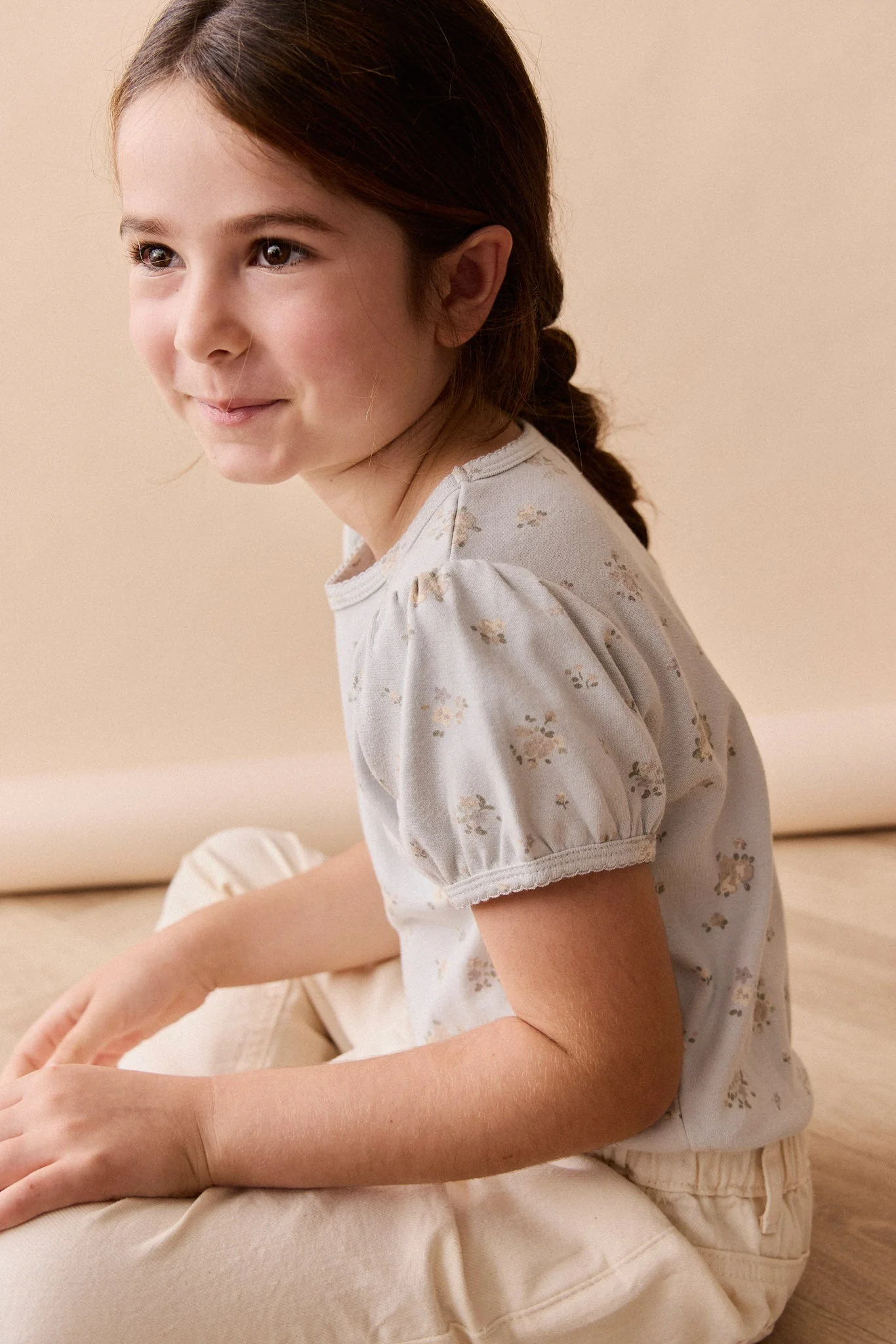 Organic Cotton Prarie Top - Petite Fleur Blue - Image 5