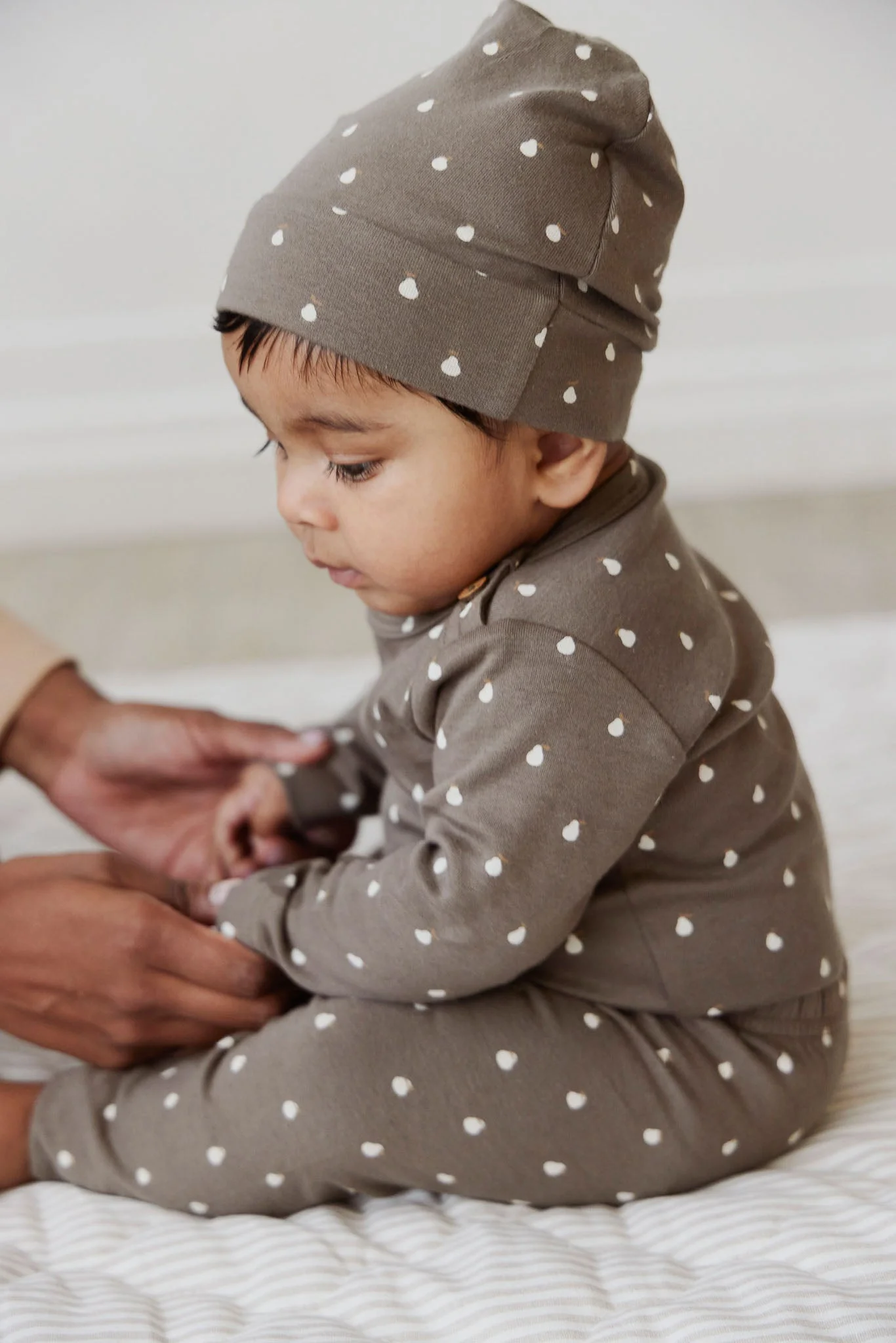 Organic Cotton Reese Beanie - Pears Thyme - Image 3