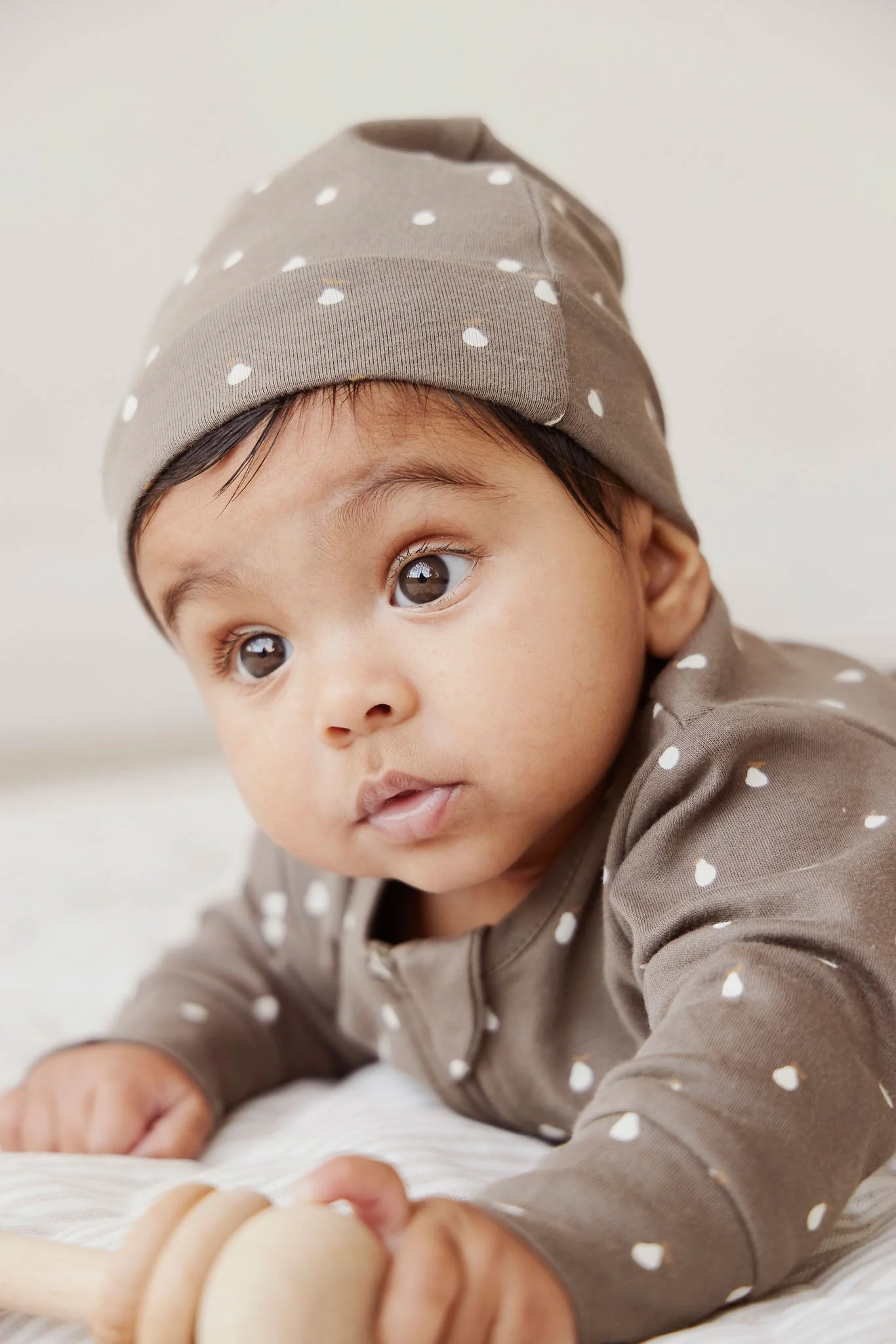Organic Cotton Reese Beanie - Pears Thyme - Image 4