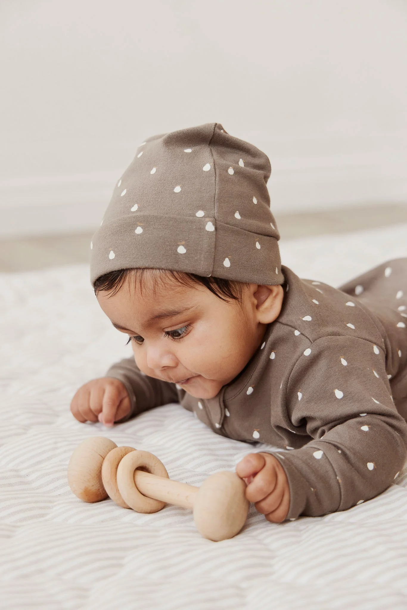 Organic Cotton Reese Beanie - Pears Thyme - Image 5