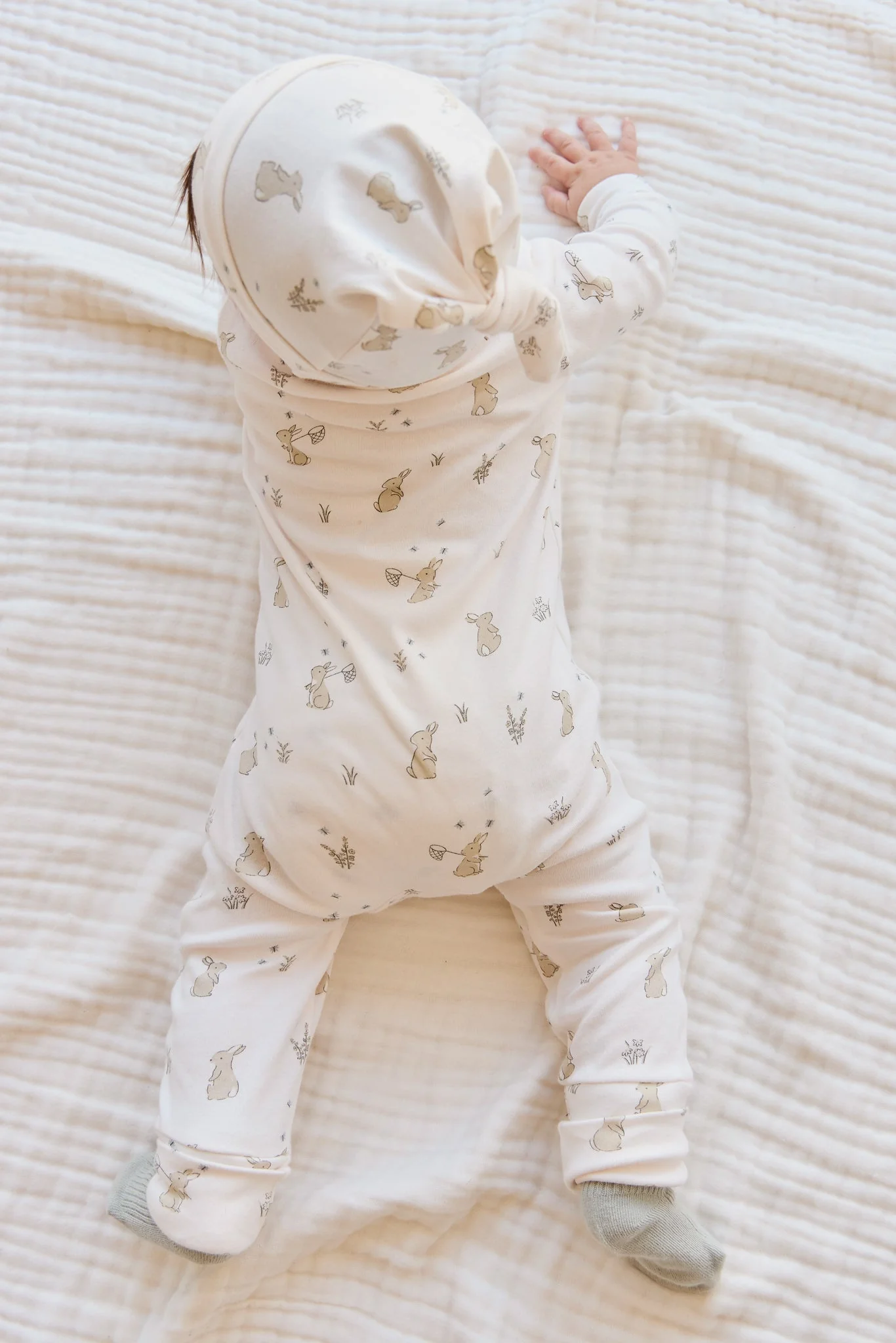 Organic Cotton Reese Zip Onepiece - Lapin Jardin - Image 4