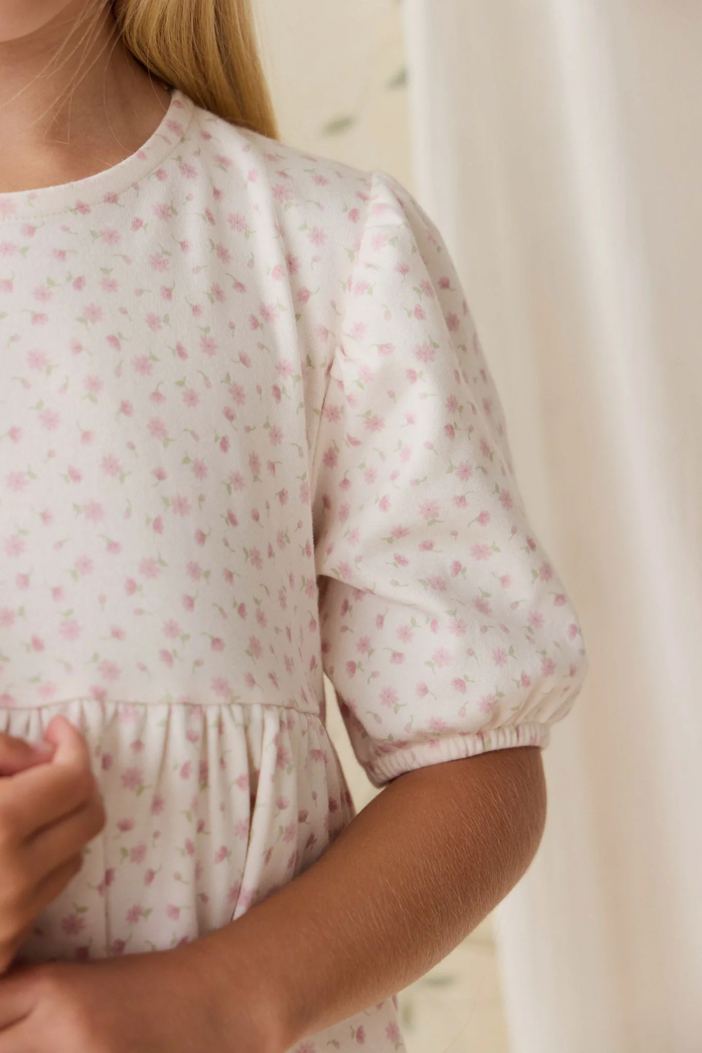Organic Cotton Rosie Dress - Victoria Blush - Image 4
