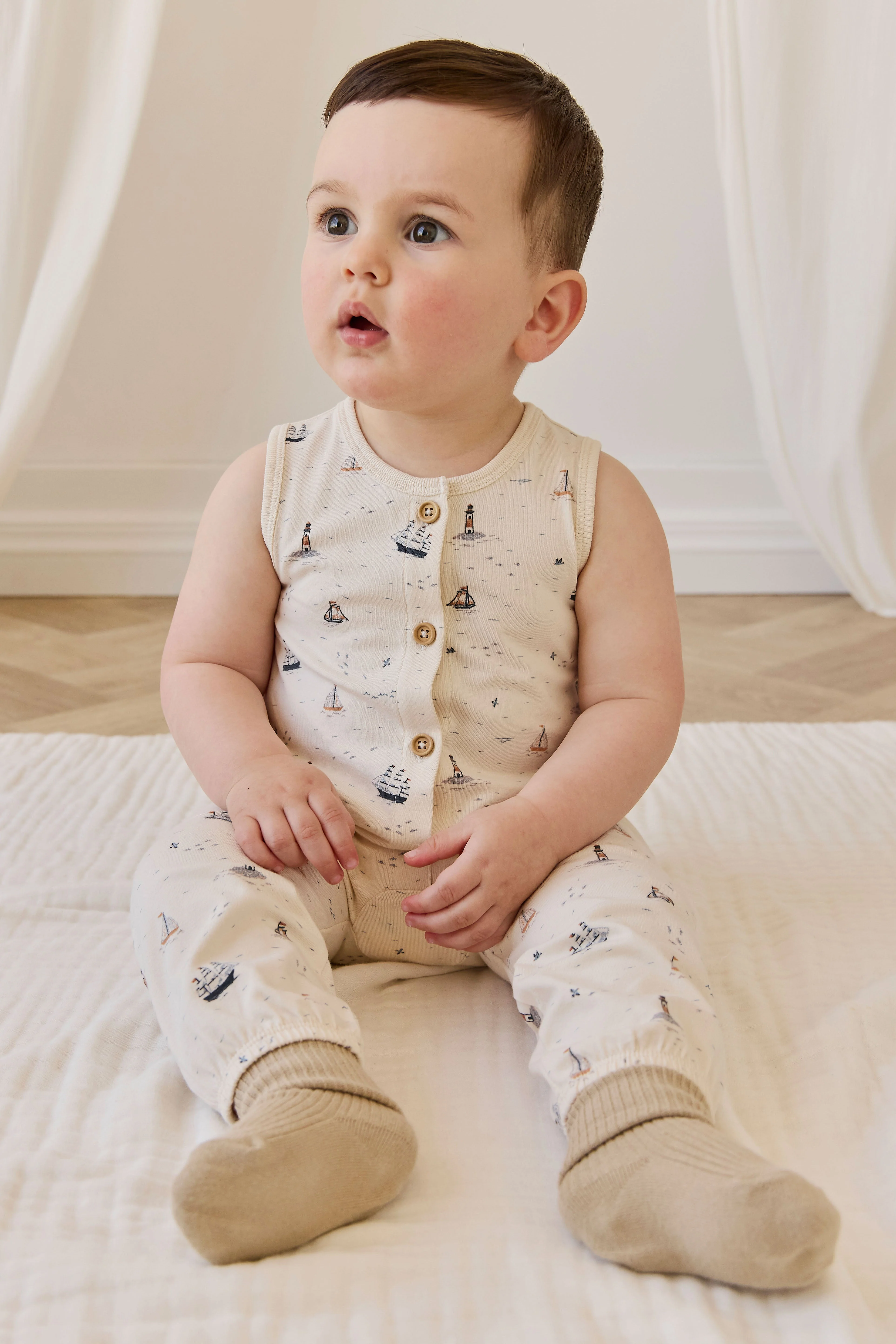 Organic Cotton Rupert Onepiece-Sailing Day - Image 3