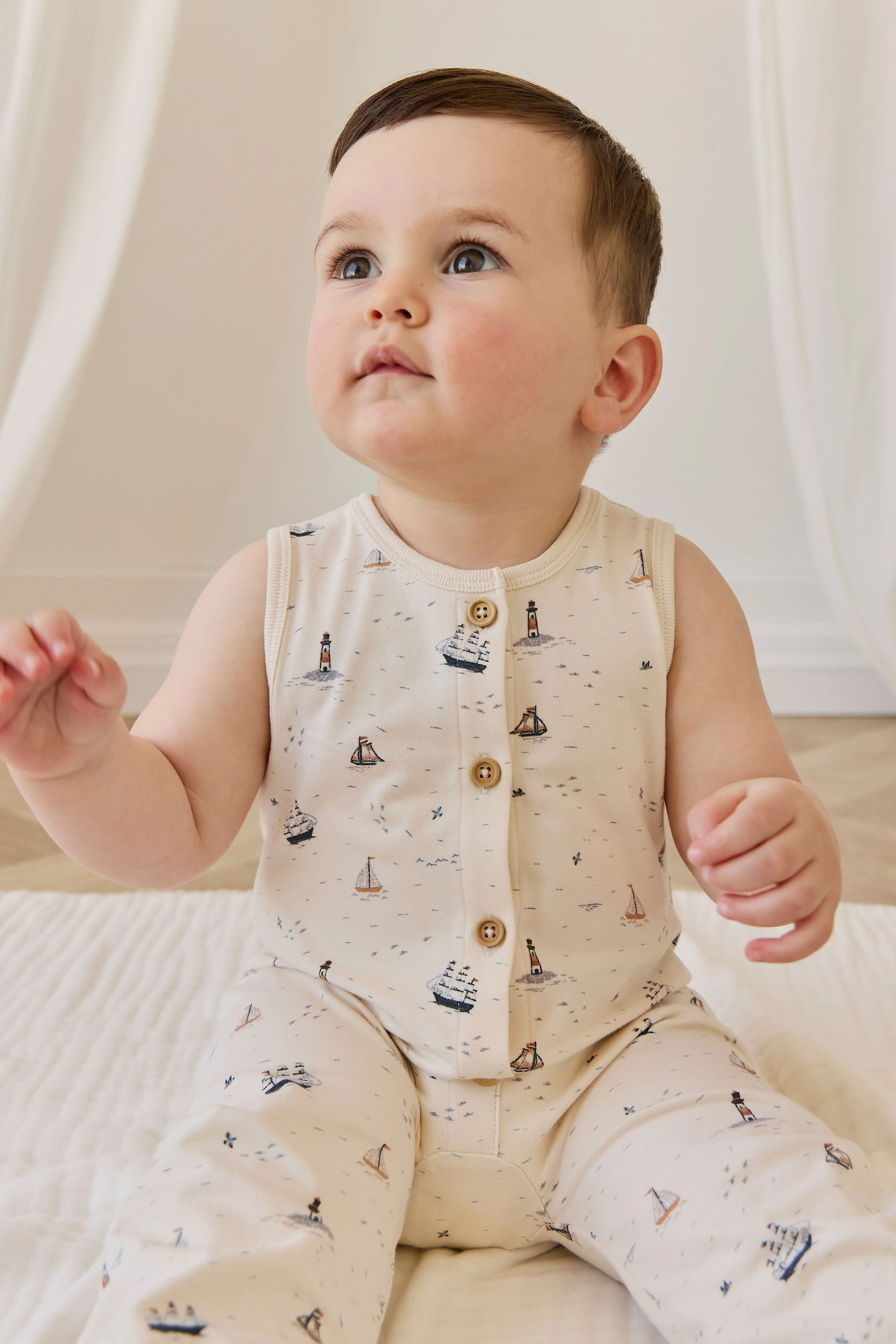 Organic Cotton Rupert Onepiece-Sailing Day - Image 5