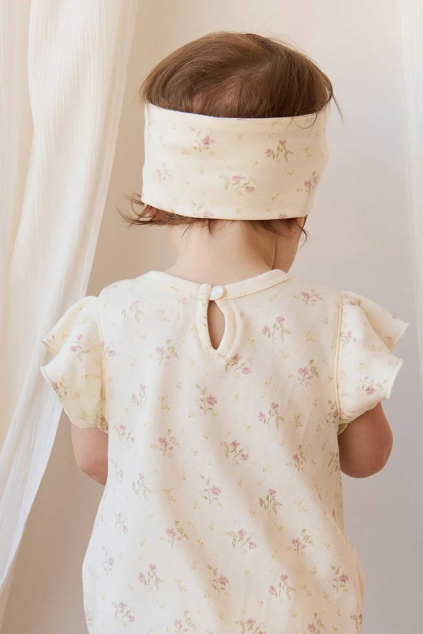 Organic Cotton Sage Onepiece - Thelma Parchment - Image 5