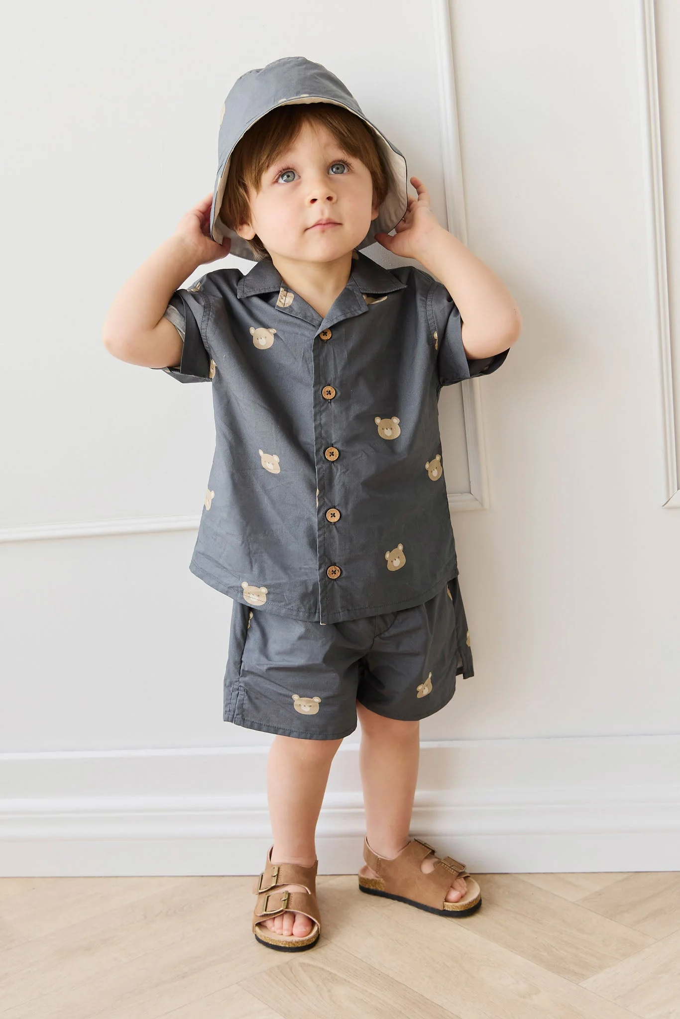 Organic Cotton Silas Shirt - Bobby Bears Shadow - Image 2