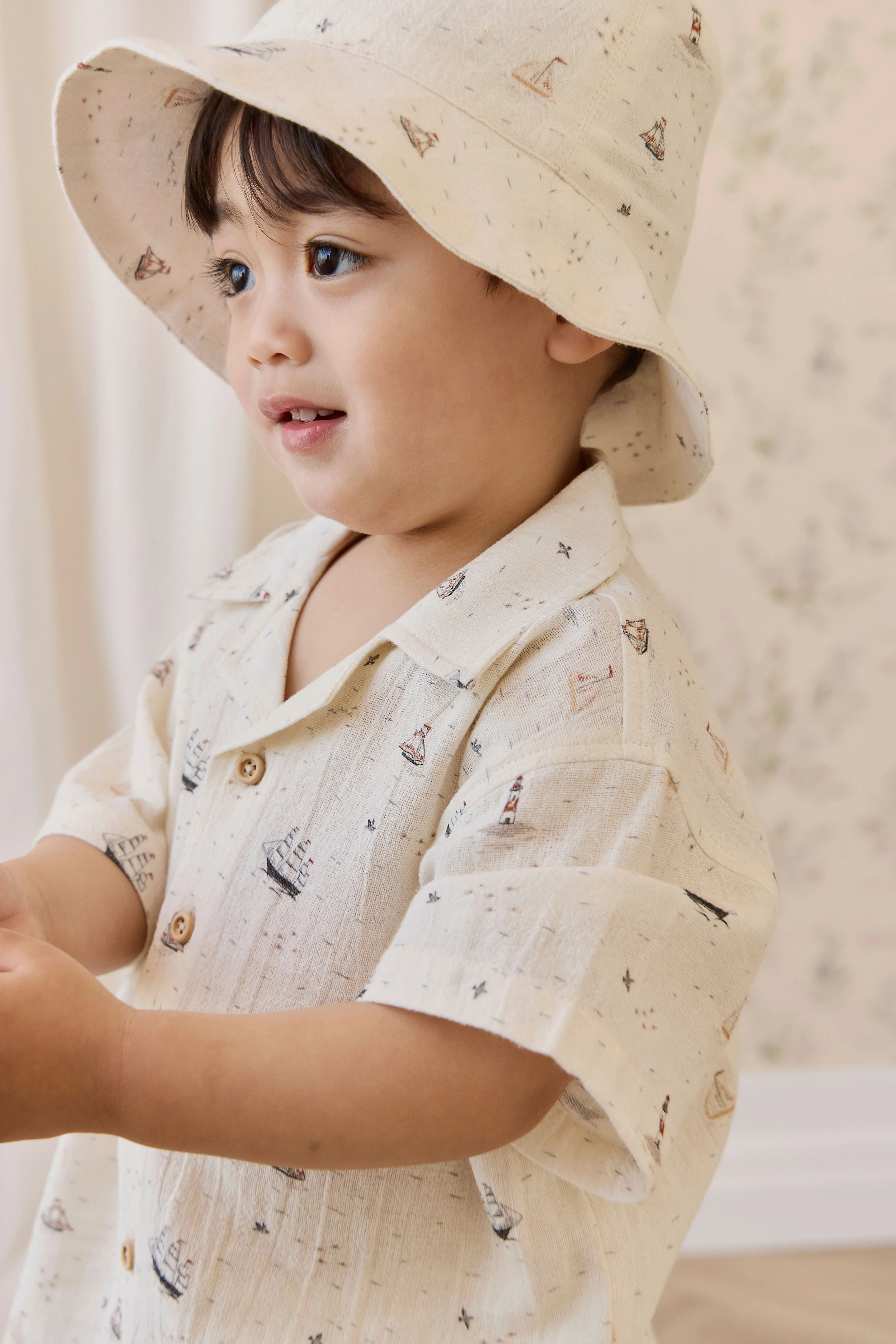 Organic Cotton Silas Shirt-Sailing Day - Image 2
