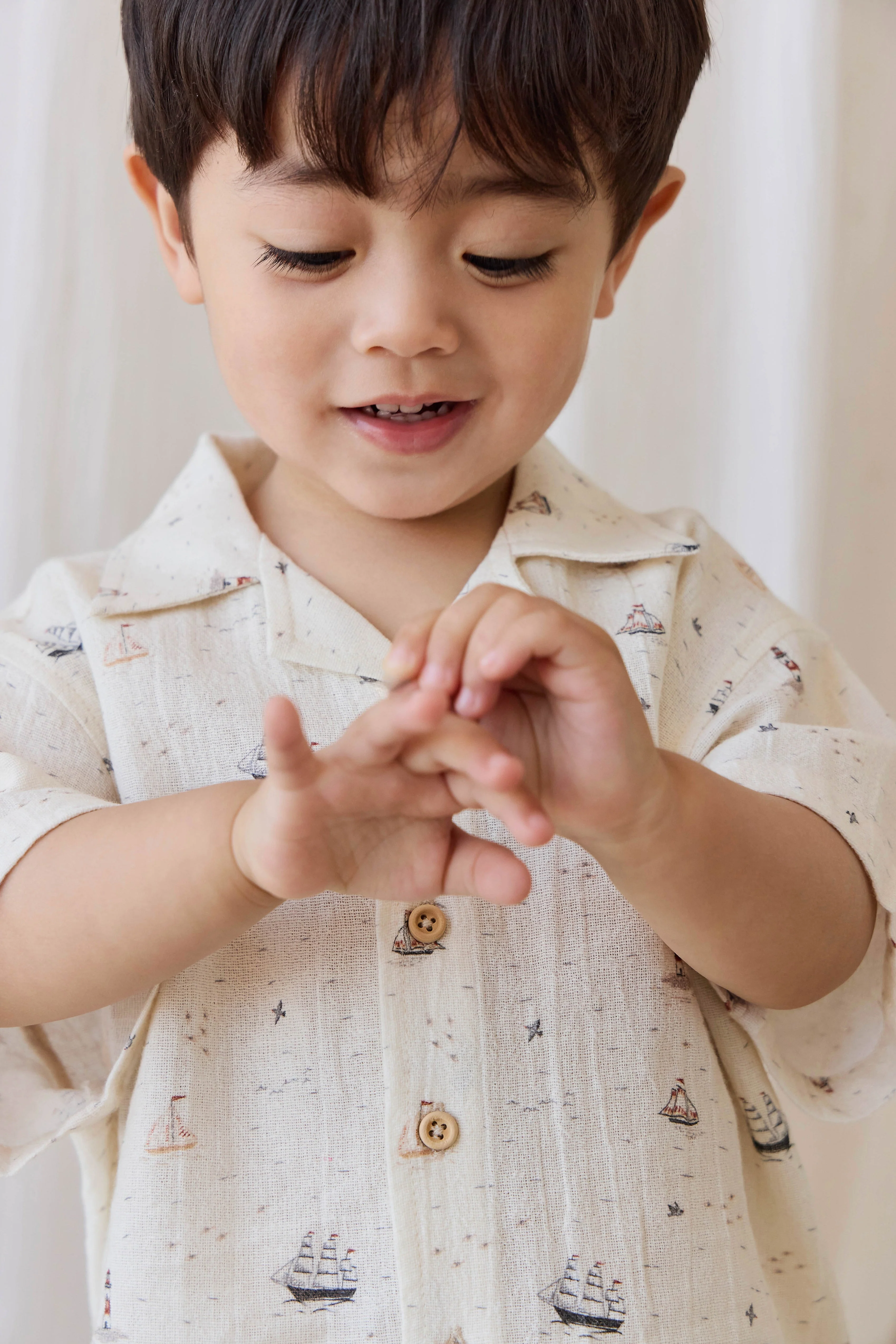 Organic Cotton Silas Shirt-Sailing Day - Image 5