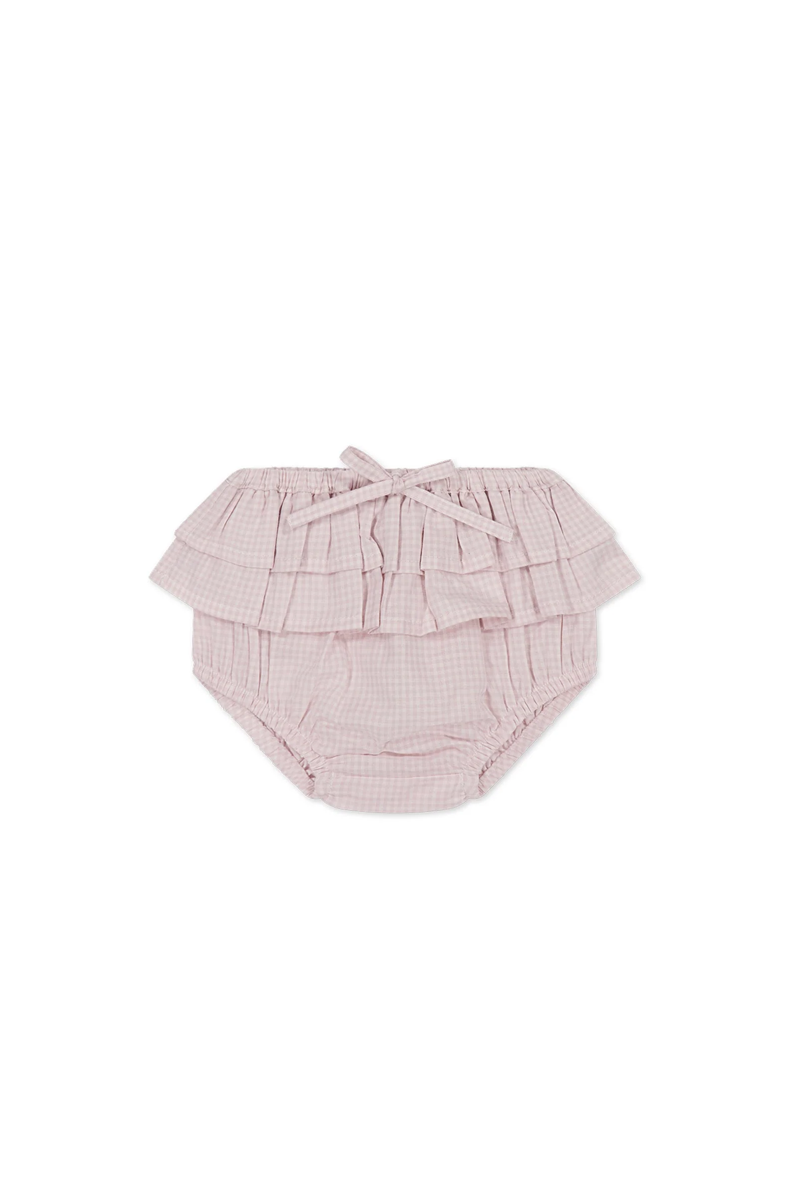 Organic Cotton Sydney Bloomer - Mini Woven Gingham Violet - Image 2