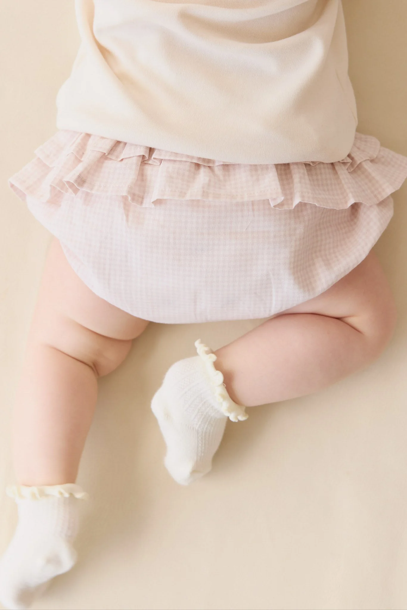 Organic Cotton Sydney Bloomer - Mini Woven Gingham Violet - Image 5
