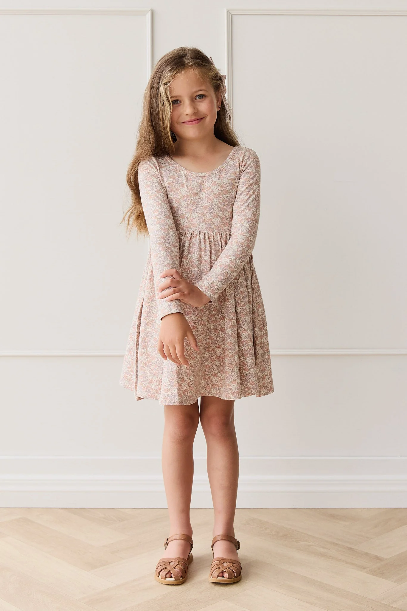Organic Cotton Tallulah Dress - Chloe Mauve - Image 3