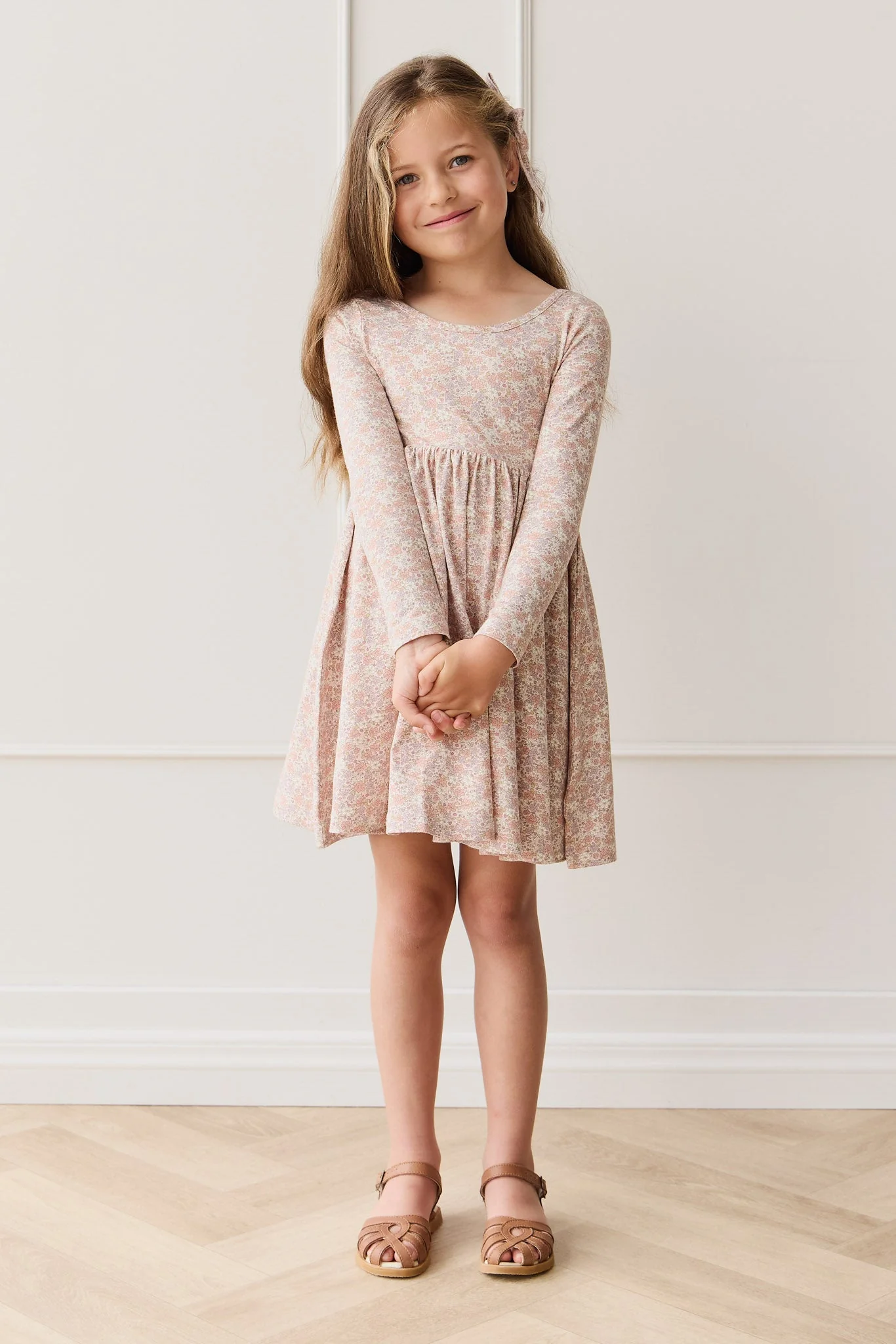 Organic Cotton Tallulah Dress - Chloe Mauve - Image 4