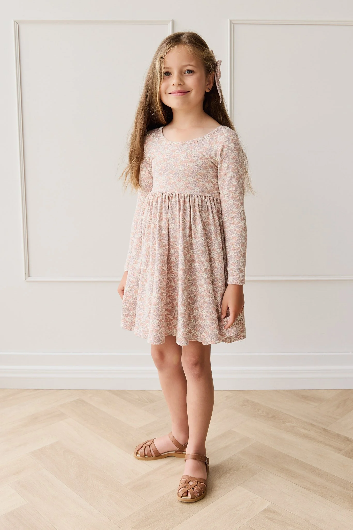 Organic Cotton Tallulah Dress - Chloe Mauve - Image 7