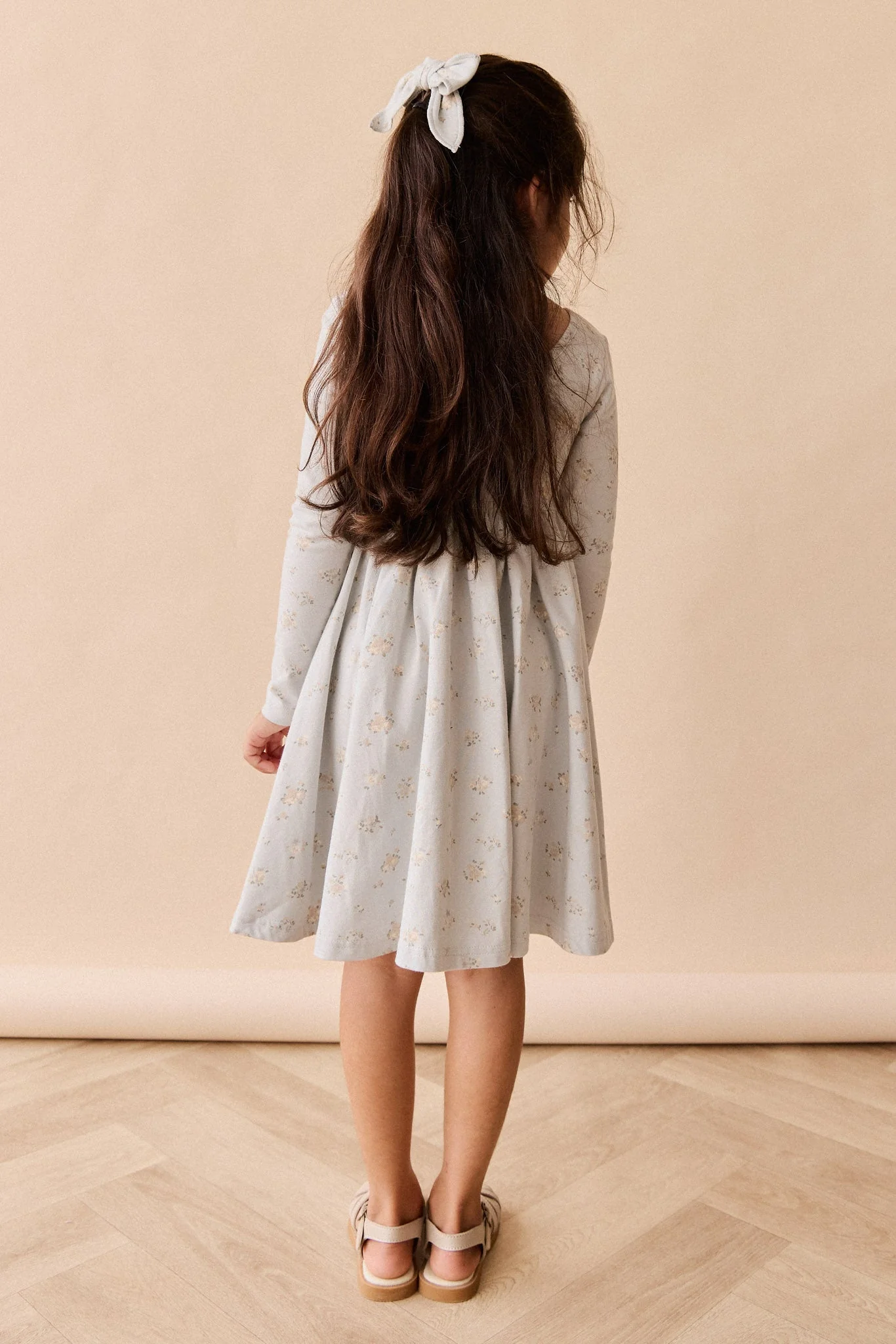 Organic Cotton Tallulah Dress - Petite Fleur Blue - Image 4