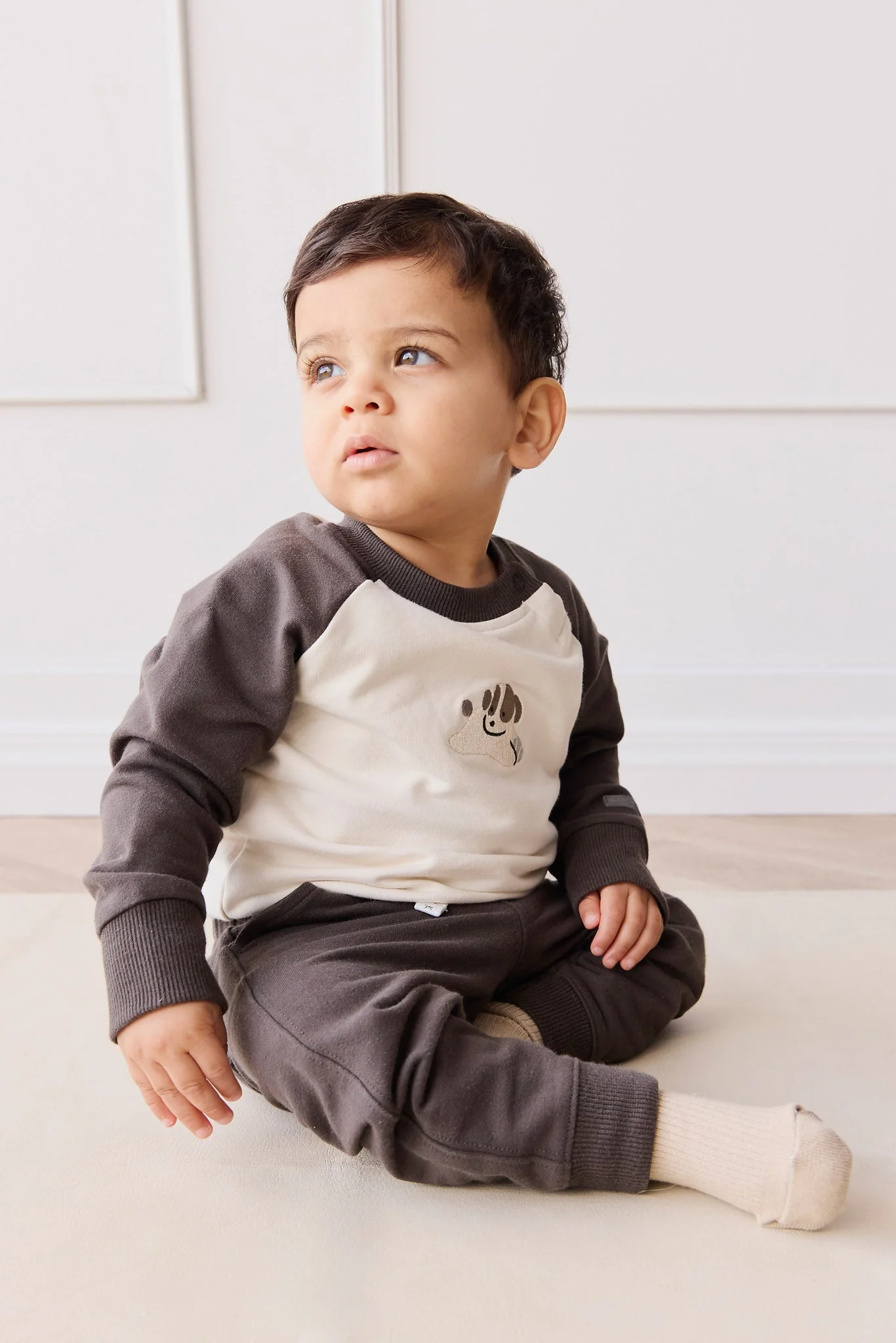Organic Cotton Tao Sweatshirt - Pinecone/Cloud Sasha Puppy - Image 3