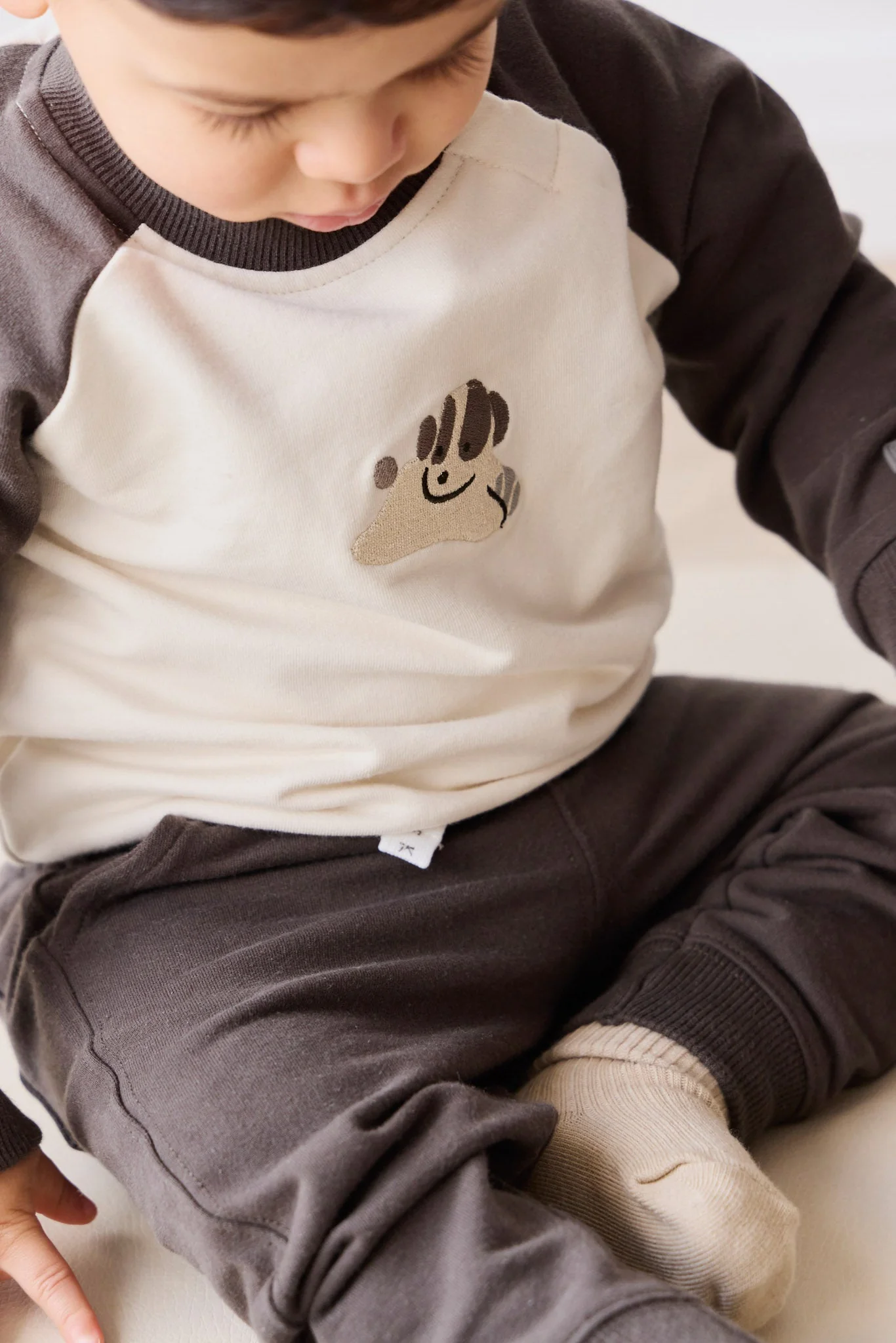 Organic Cotton Tao Sweatshirt - Pinecone/Cloud Sasha Puppy - Image 5