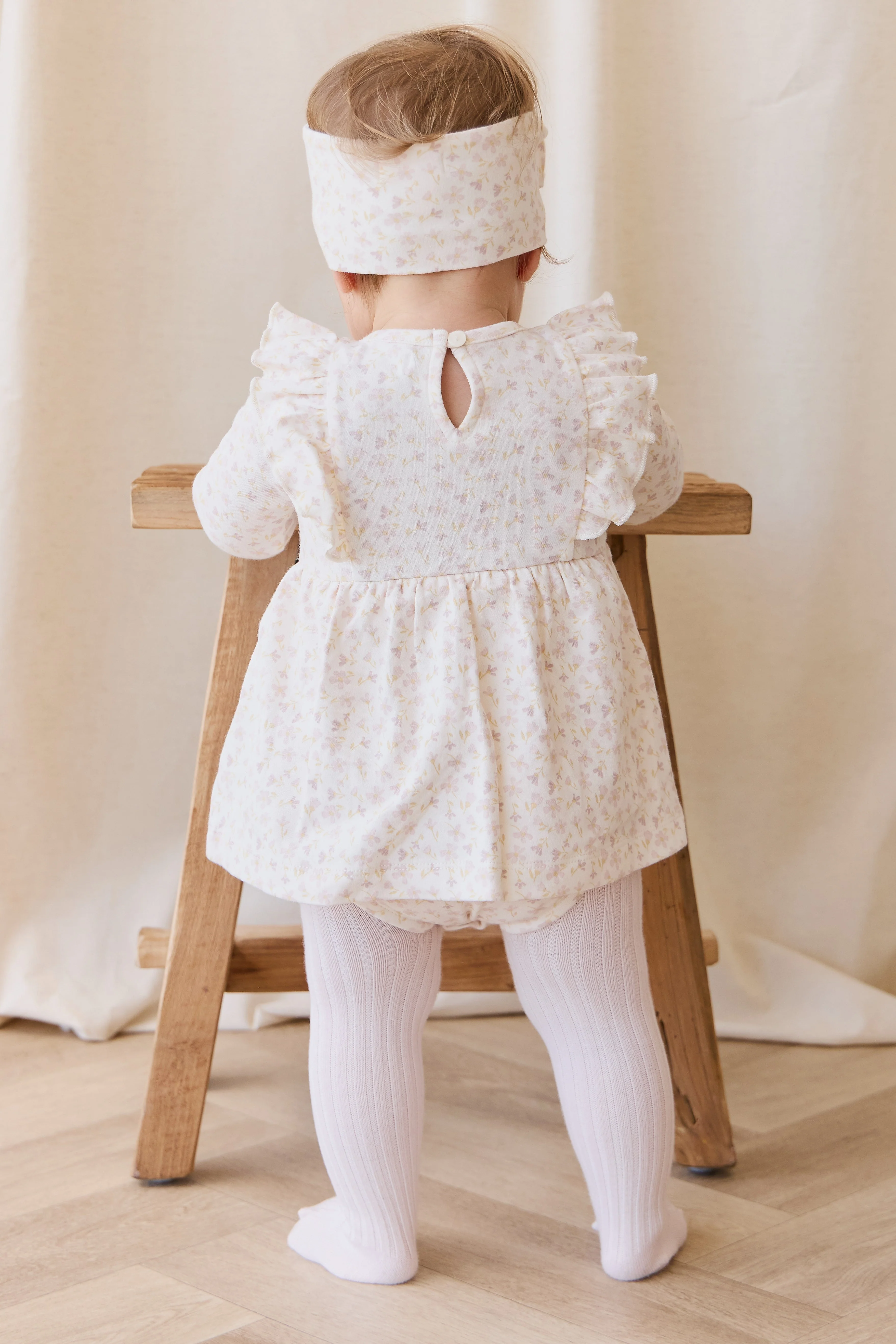 Organic Cotton Vivienne Playsuit - Aries Mauve - Image 6