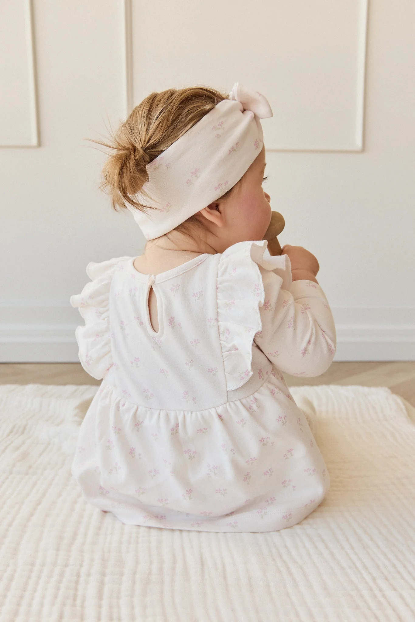 Organic Cotton Vivienne Playsuit - Pauline Pink - Image 3