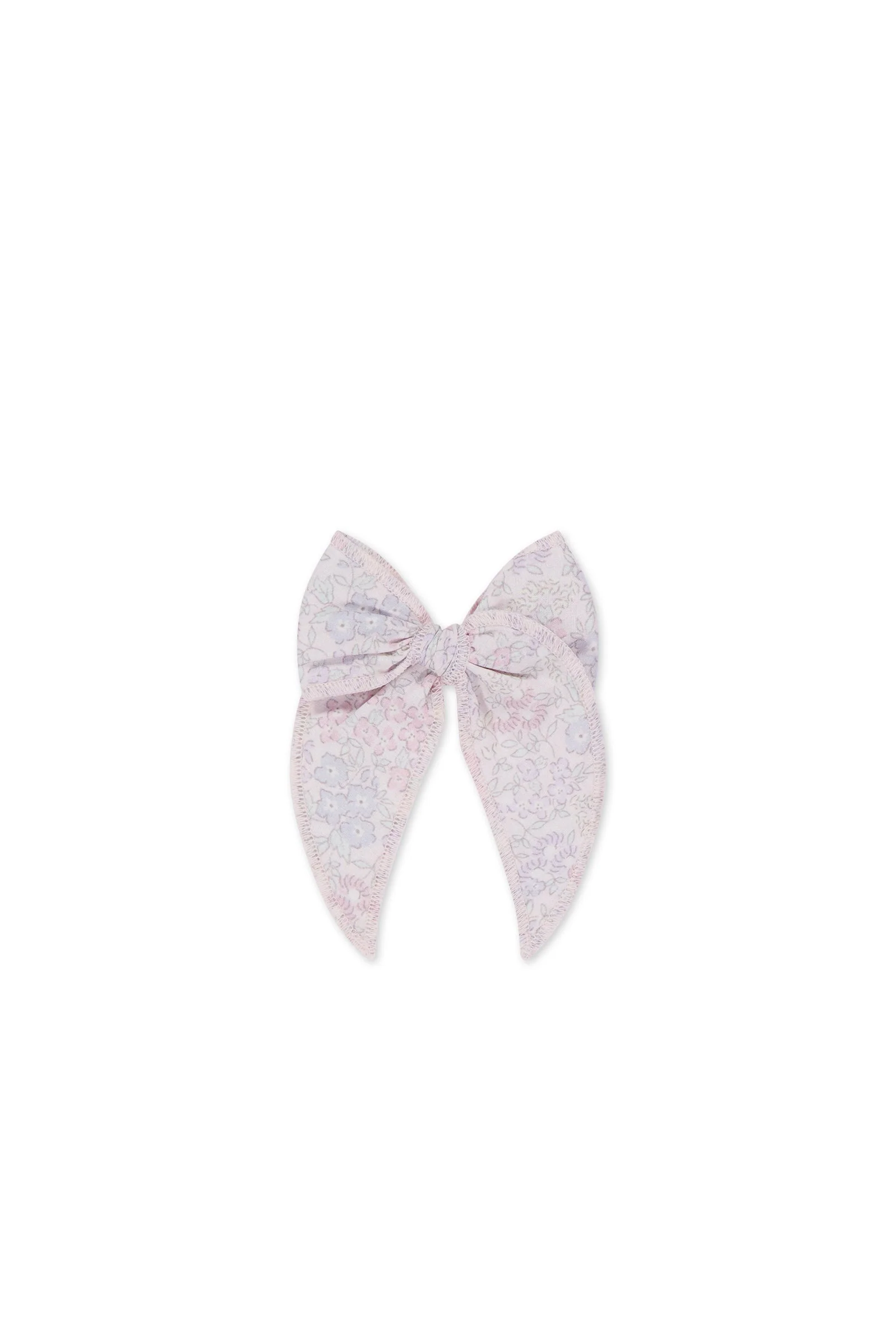 Organic Cotton Voile Bow - Azra Slightly Pink - Image 2