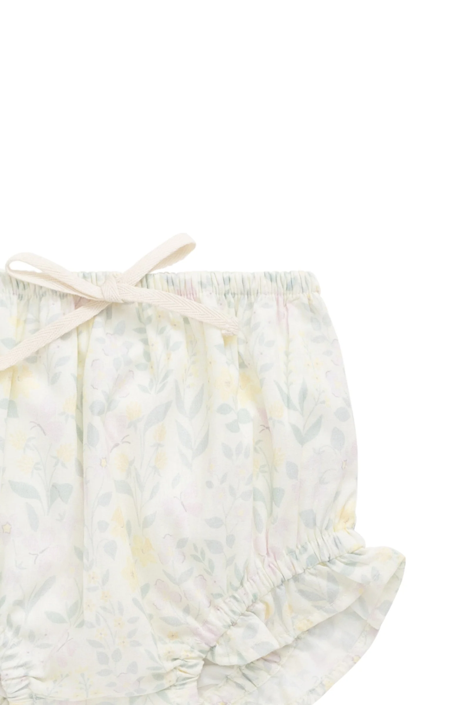 Organic Cotton Voile Frill Bloomer - Daphne Egret - Image 2