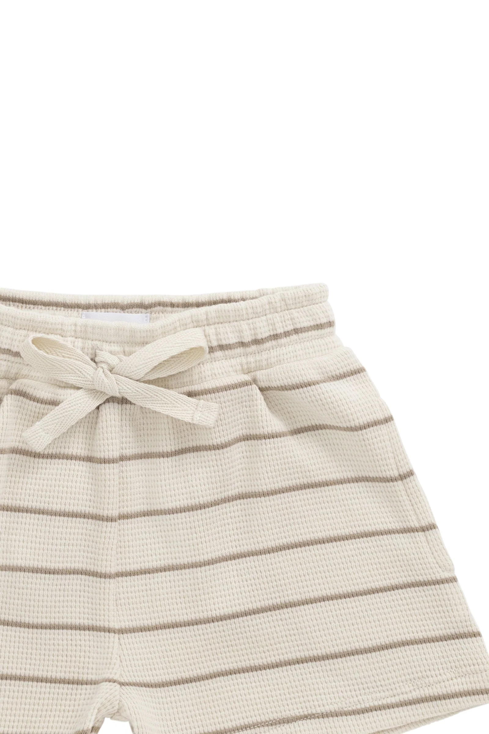 Organic Cotton Waffle Leith Short - General Stripe Cassava/Batch - Image 8