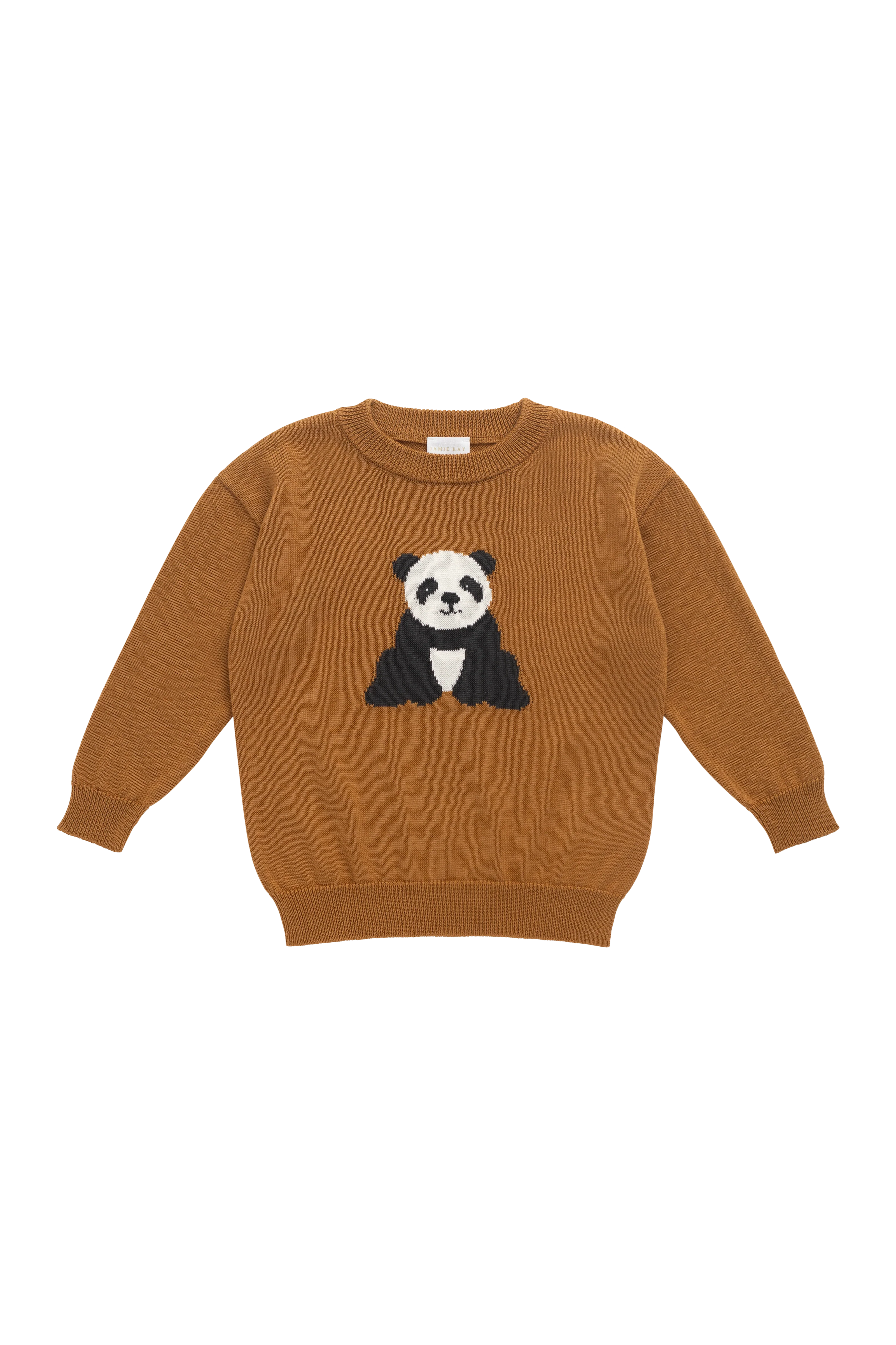 Panda Knit Jumper - Suede - Image 2