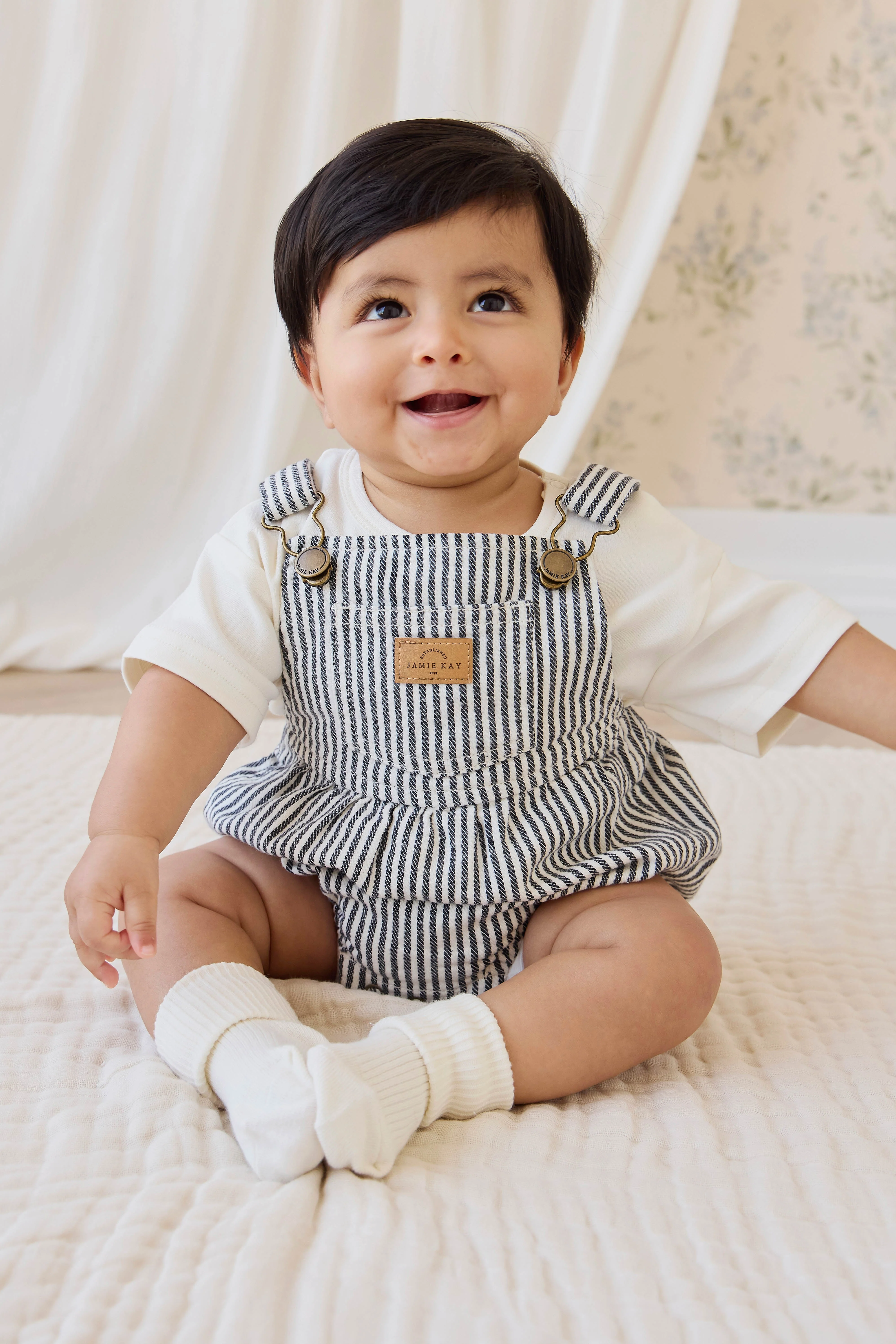 Pax Playsuit-Sailor Stripe Eclipse / Cloud - Image 4