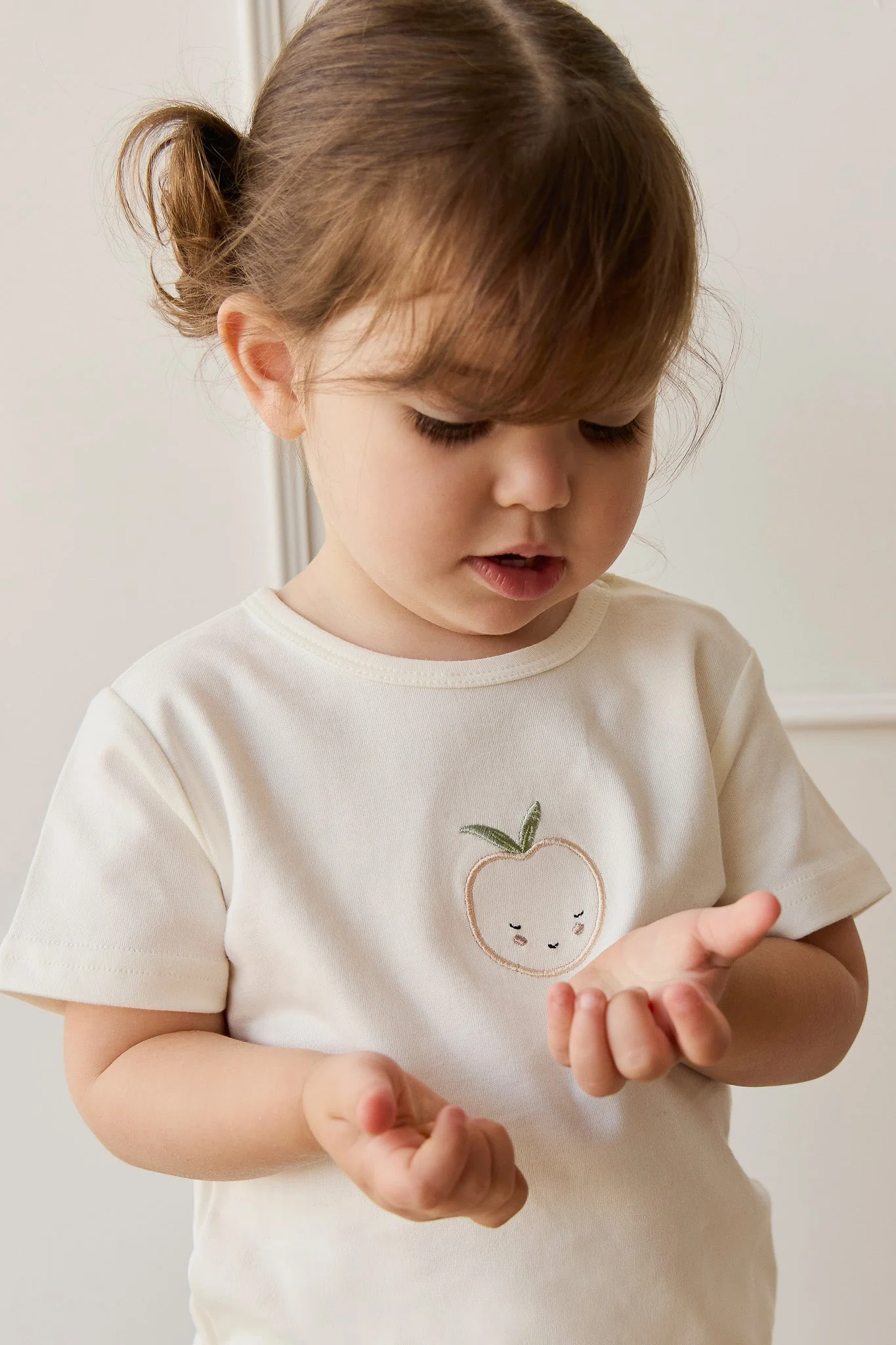 Pima Cotton Aude Top - Parchment Peachy - Image 2