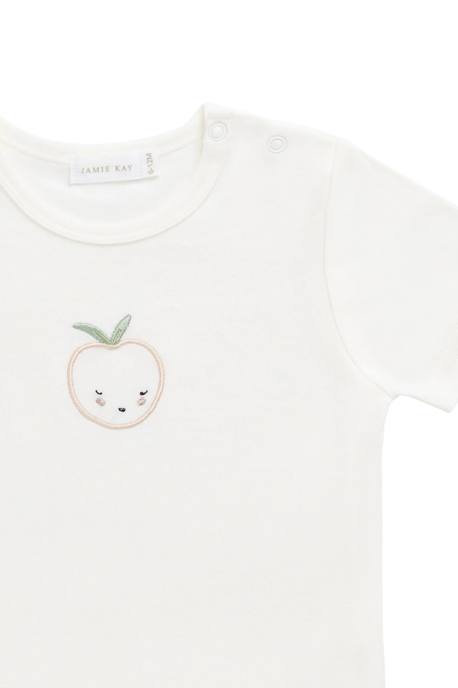 Pima Cotton Aude Top - Parchment Peachy - Image 3
